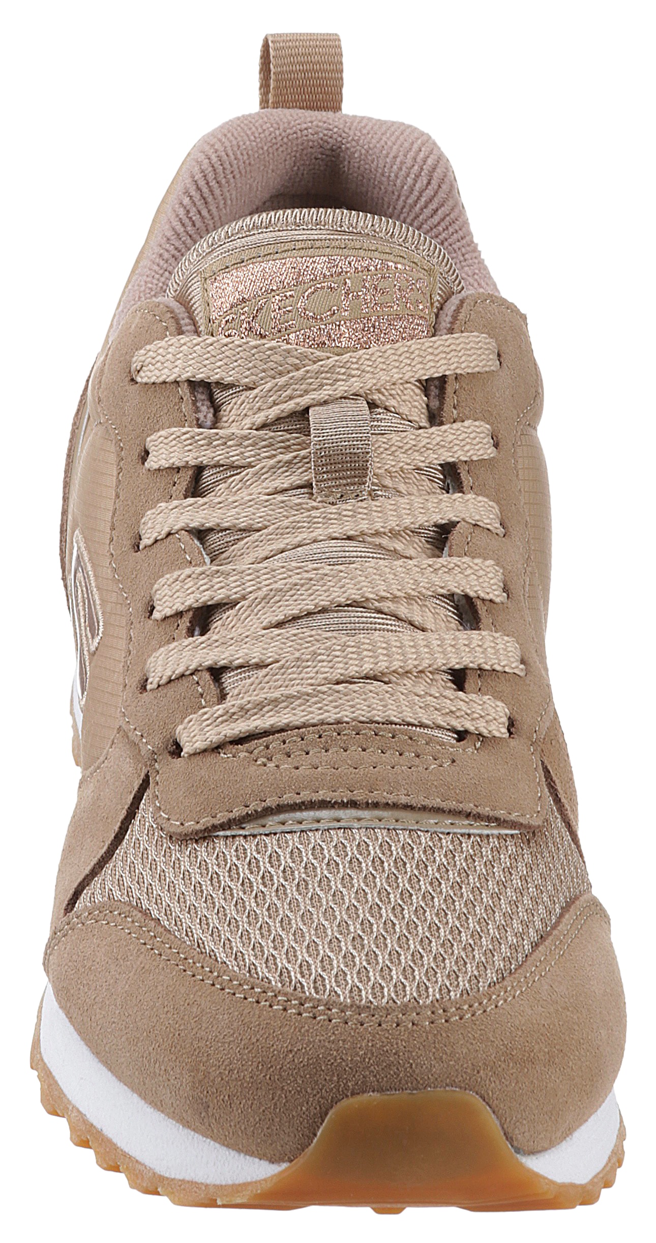 Skechers Sneaker »OG 85 - GOLDN GURL«, Schnürschuh, Original-Retro-Jogginschuh mit Air-Cooled Memory Foam®