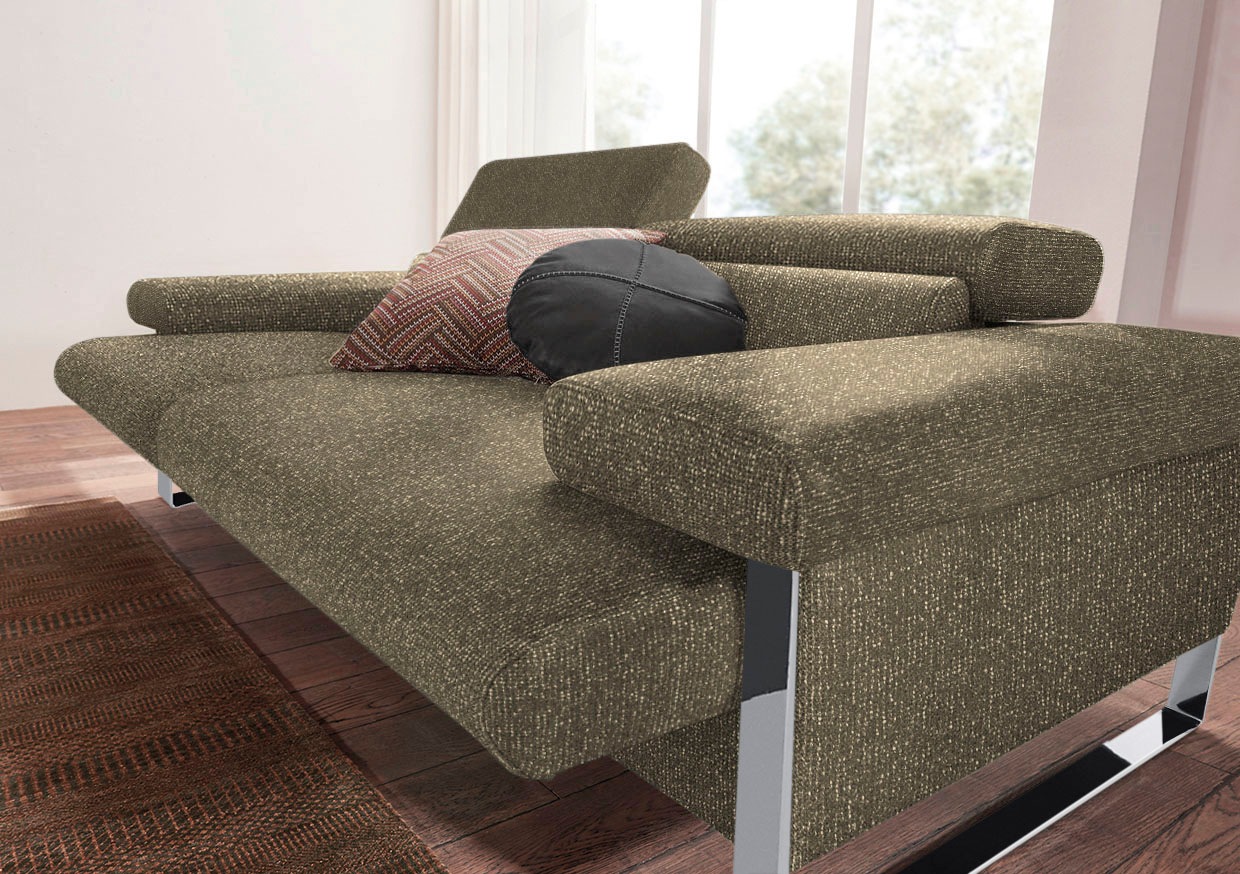 W.SCHILLIG 2-Sitzer »finn«, German Design Award 2016, Fußgestell Chrom glänzend, Breite 230 cm