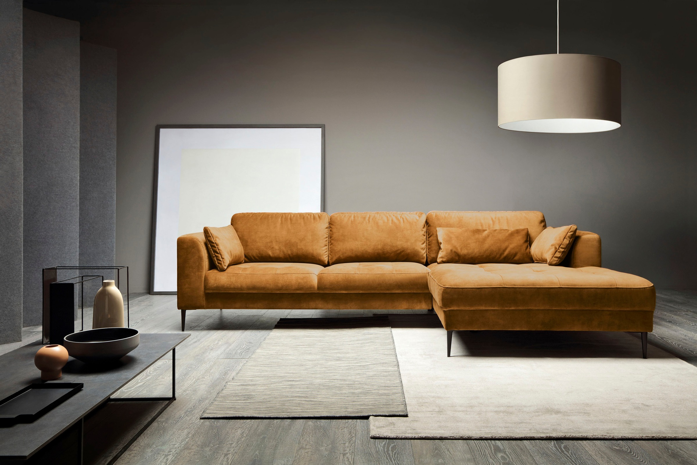 TRENDMANUFAKTUR Ecksofa »Luzi, wahlweise mit Schlaffunktion & Bettkasten. O günstig online kaufen