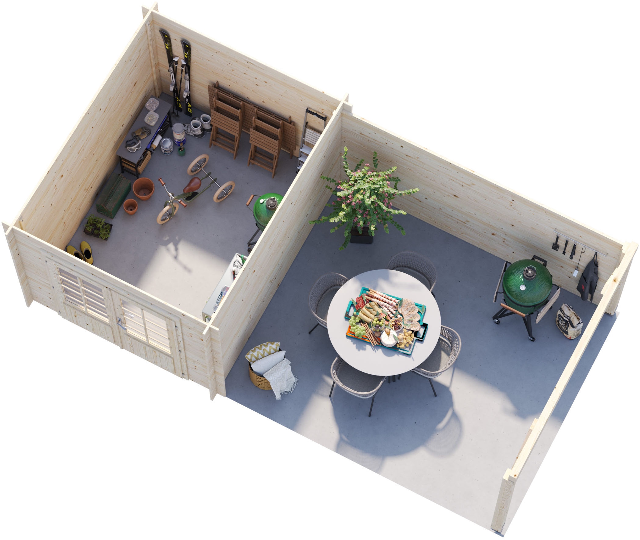 Palmako Gartenhaus »Ella« verschiedene Farben