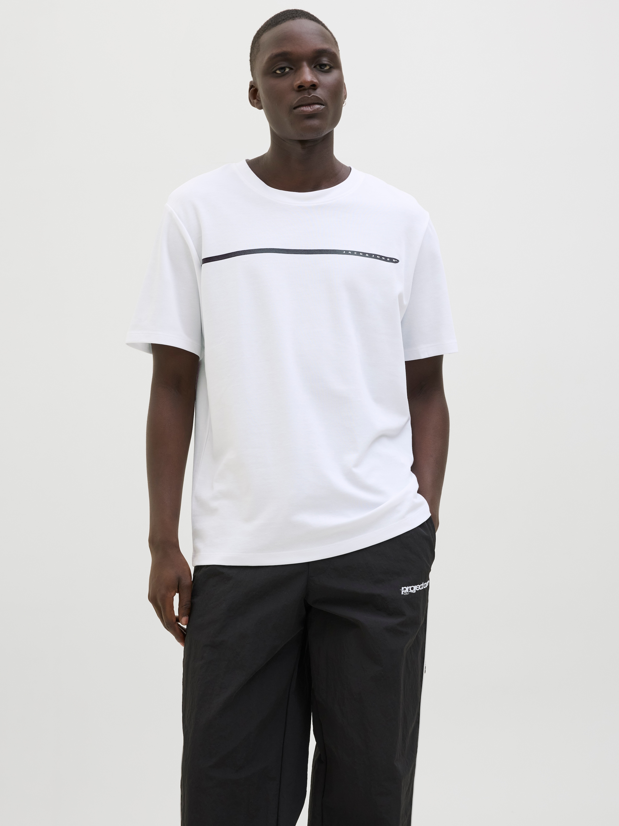 Jack & Jones T-Shirt »JCOFUSION FULL BRANDING TEE SS CREW NOOS«