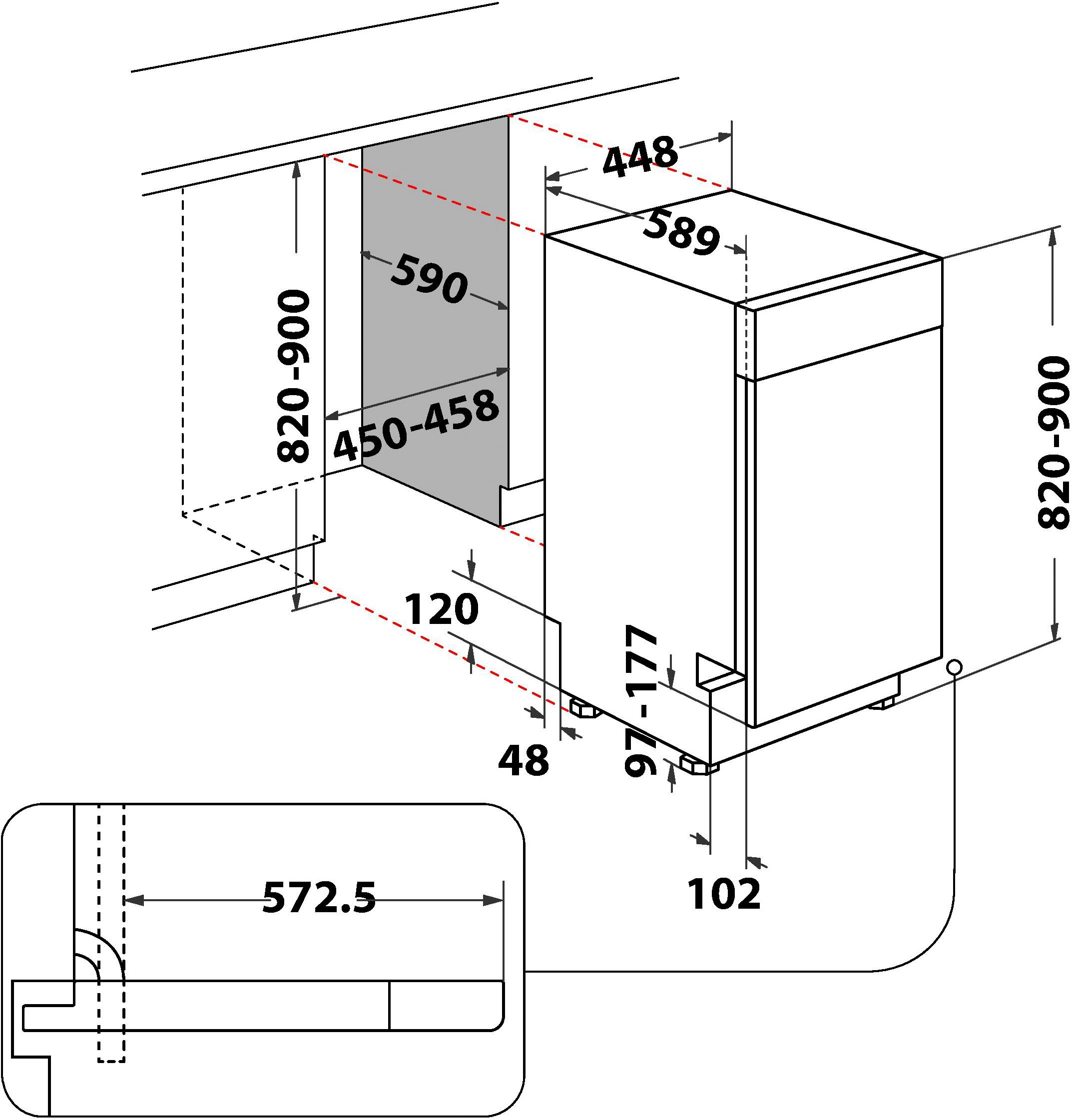 BAUKNECHT Unterbaugeschirrspüler »BK6UB10BS7A0X«, 10 Maßgedecke, PowerClean