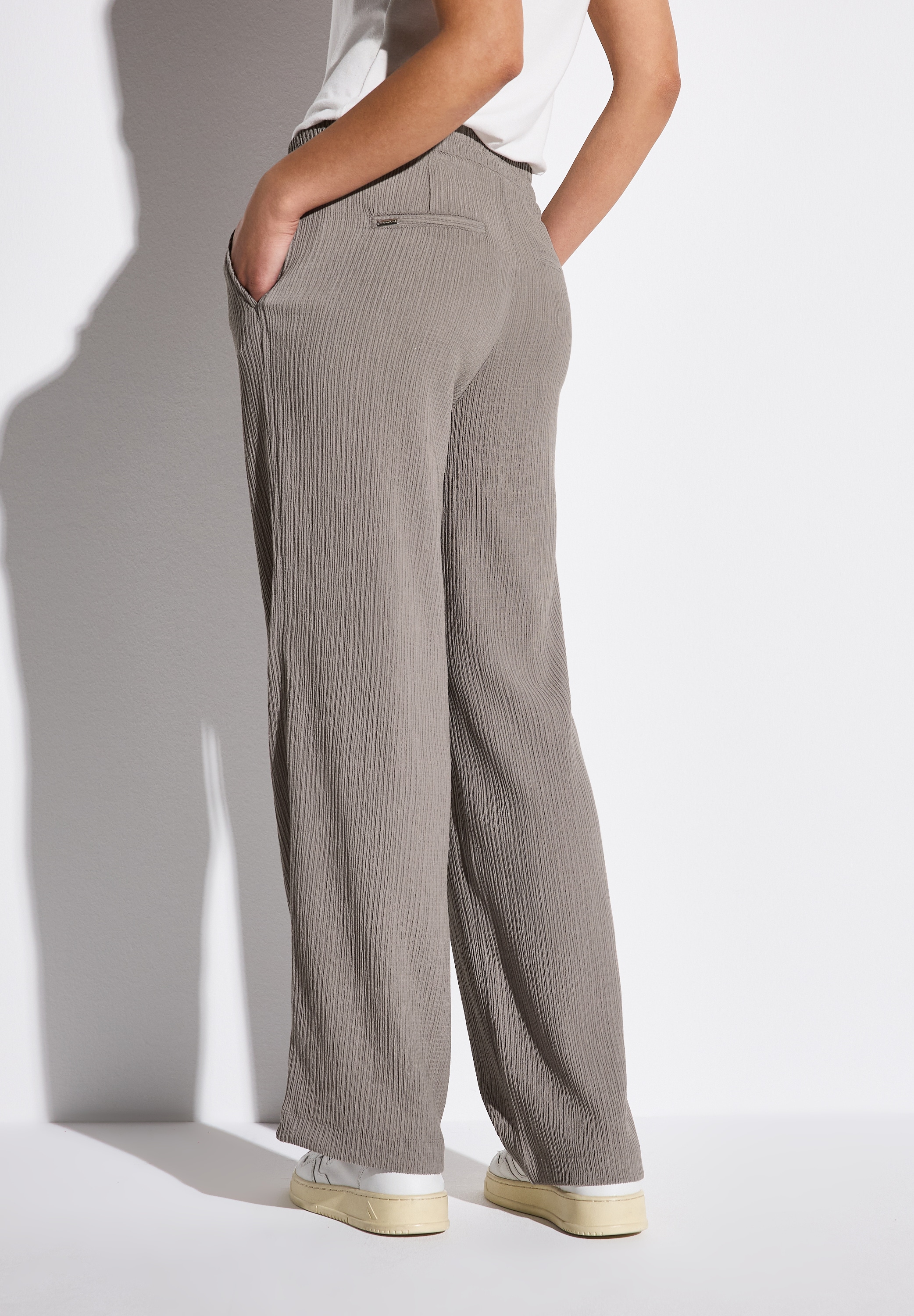 STREET ONE Stoffhose  Sommerhose mit Struktur