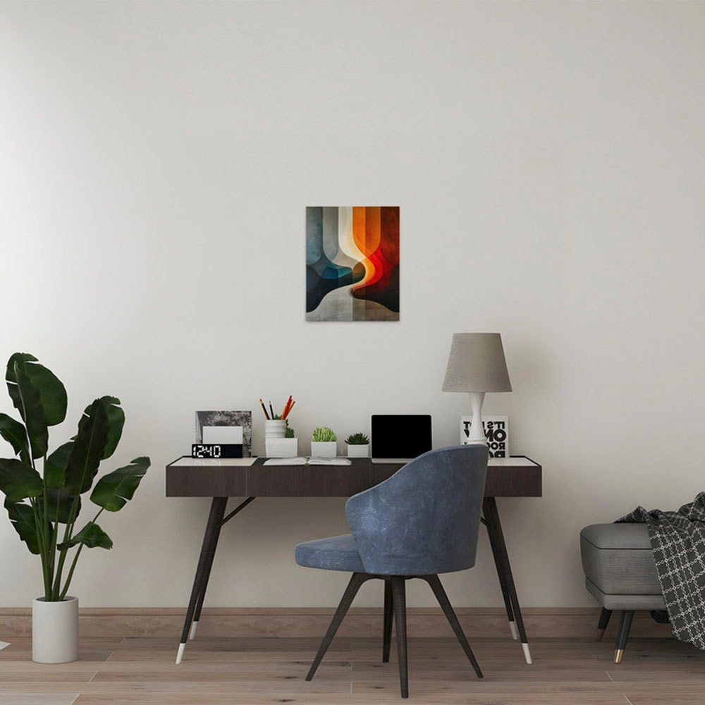 A.S. Création Leinwandbild »Abstract Areas 2 - Wandbild Bunt Grau Keilrahme günstig online kaufen