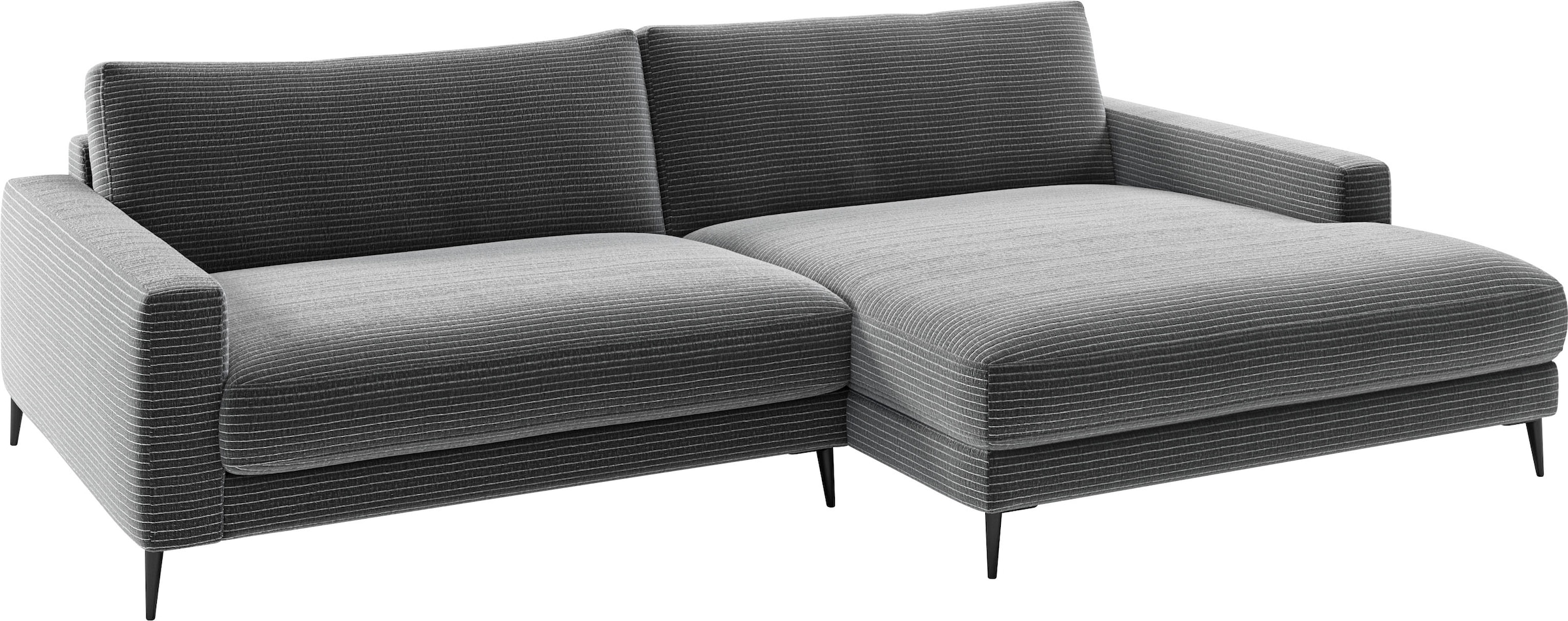 Home affaire Ecksofa »Downtown, B/T/H: 272/190/84 cm L-Form« weicher Sitzko günstig online kaufen