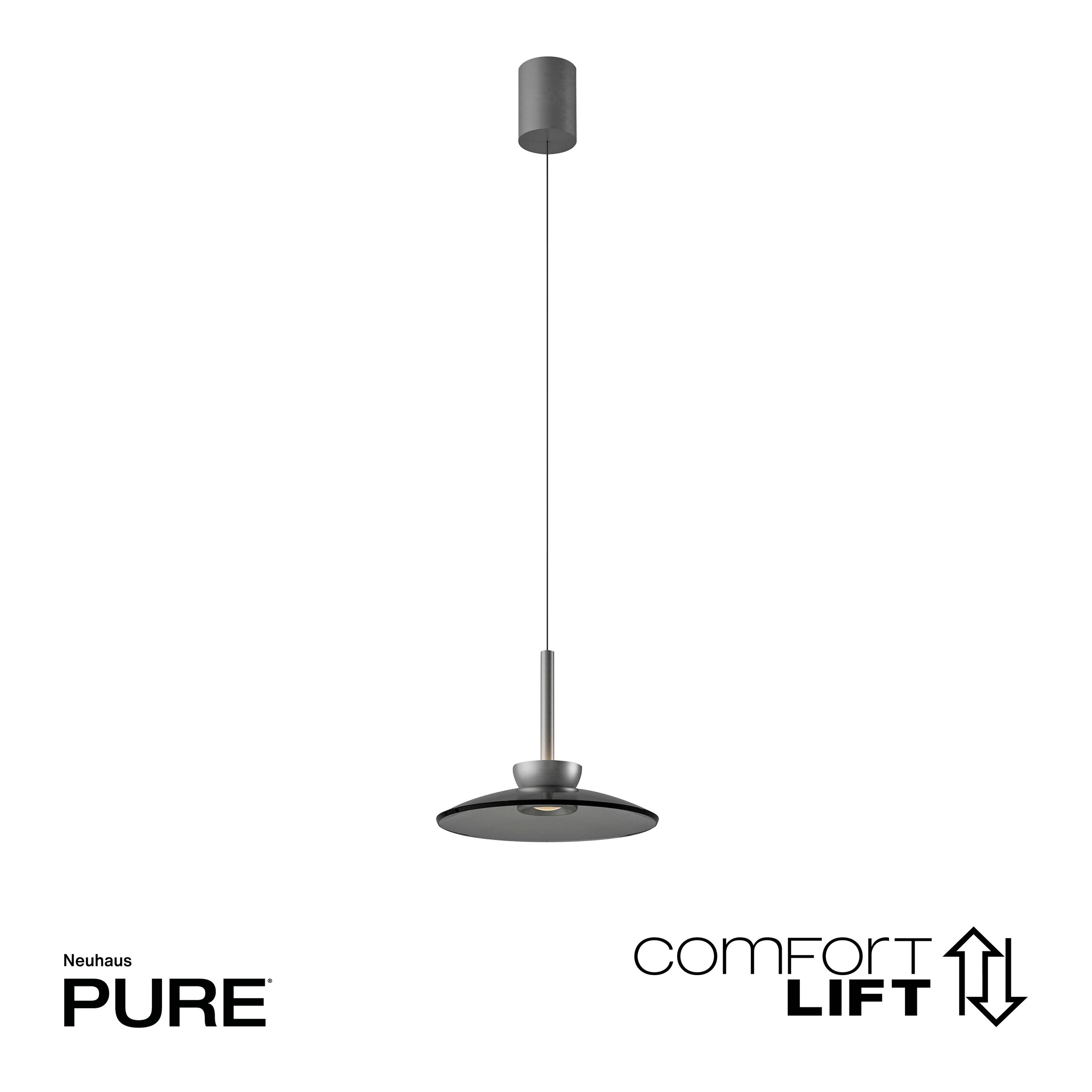 Neuhaus PURE LED Pendelleuchte »PURE Moon« LED-Board 1 Stk. Warmweiß Comfort Lift, dimmfähig über separaten Tronicdimmer