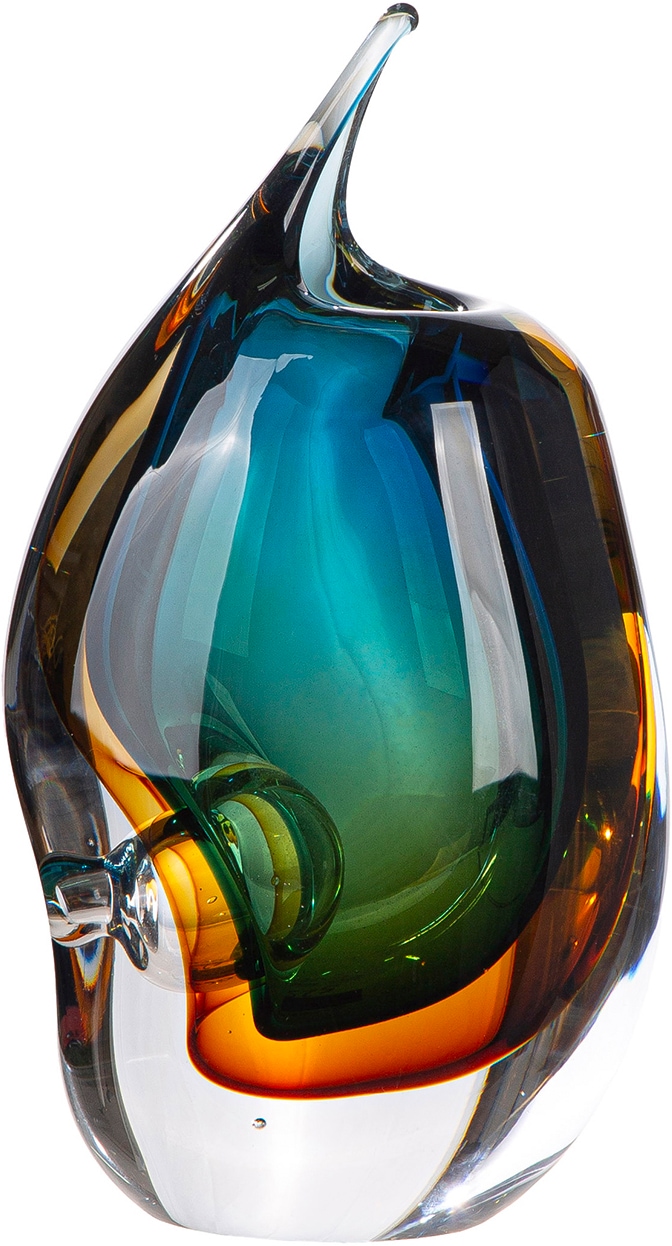 GILDE Tischvase »Vase Dario mehrfarbig H. 23,5 cm« Vase, Glas, modern, zeitlos, Tischdeko, Bodenvase, Geschenkidee
