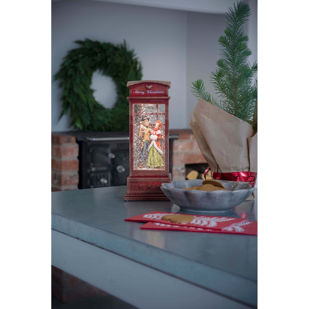 KONSTSMIDE LED Laterne »Weihnachtsdeko rot«, 1 flammig-flammig