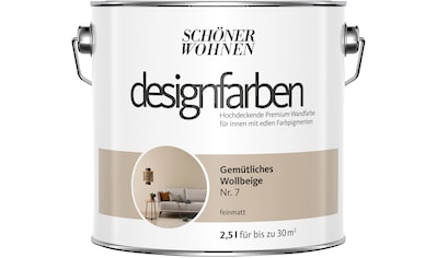 SCHÖNER WOHNEN-Kollektion Wand- und Deckenfarbe »Designfarben«, 2,5 Liter, Gemütliches... kaufen