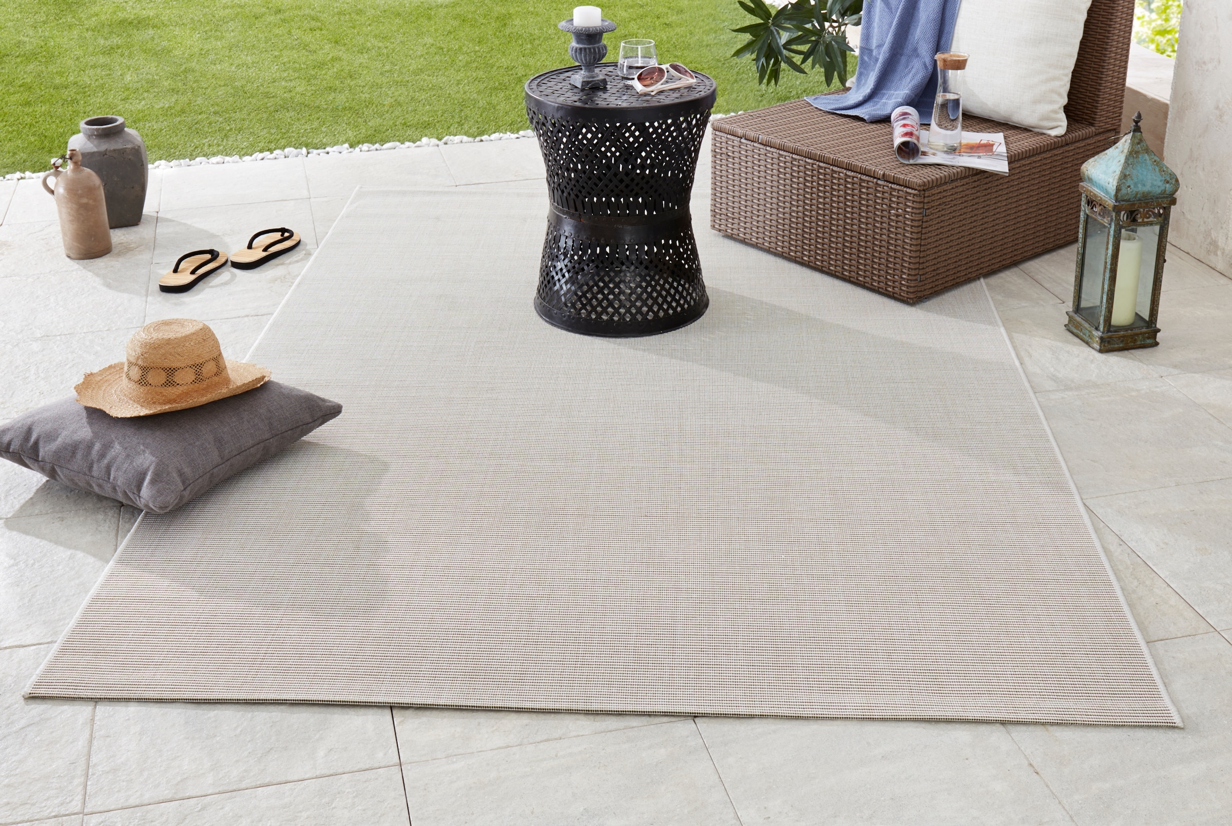 HANSE Home Teppich »Match«, rechteckig, 8 mm Höhe, In-& Outdoor, Kurzflor, günstig online kaufen