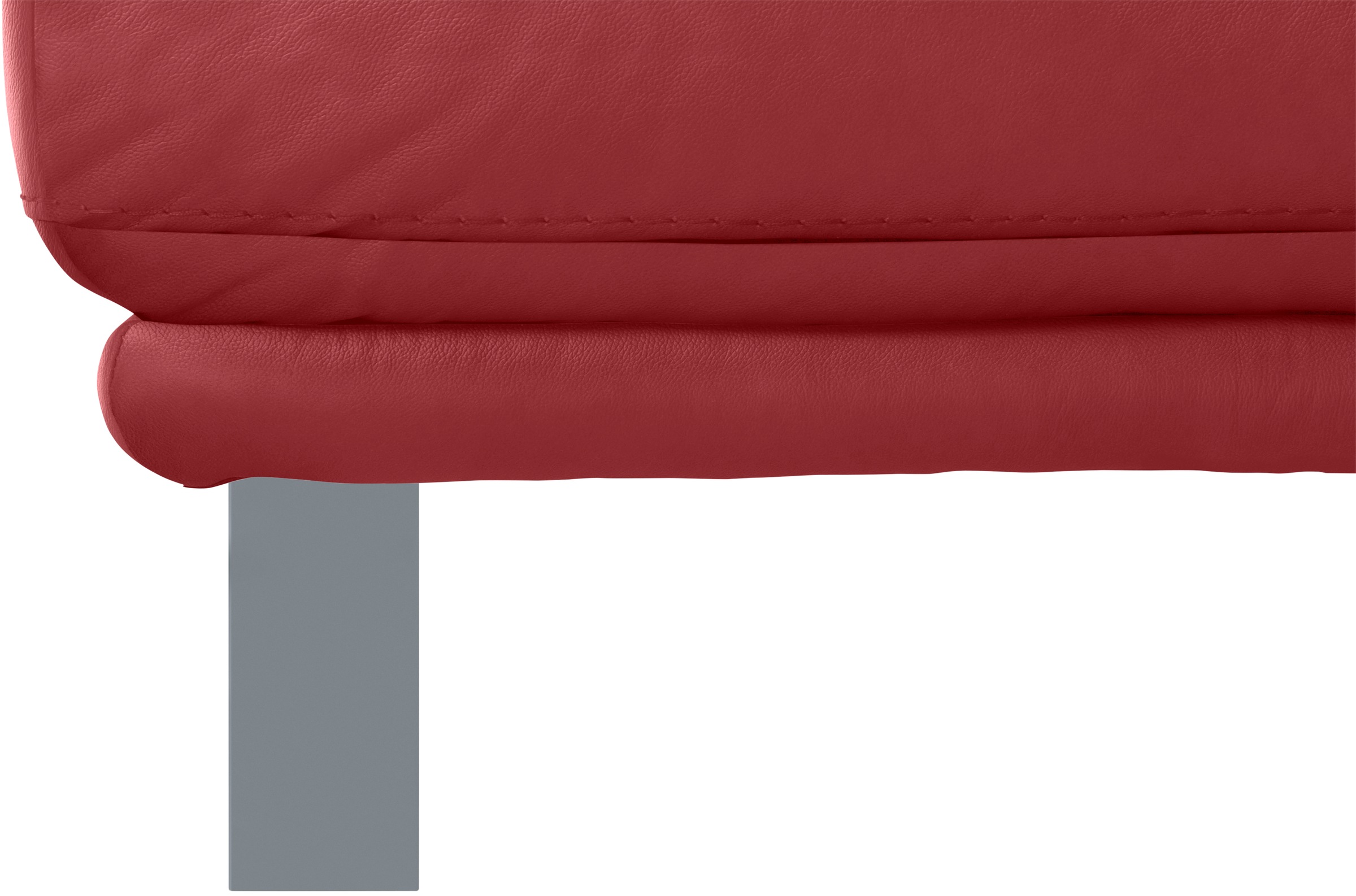 W.SCHILLIG Hocker »montanaa«, mit Metallkufen in Silber matt, Breite 71 cm