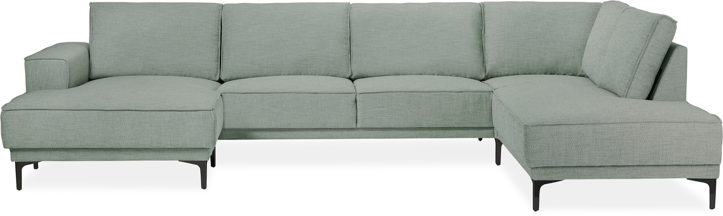 OTTO home Wohnlandschaft »XXL Sofa Oland, Struktur, Flachgewebe, Luxus-Micr günstig online kaufen