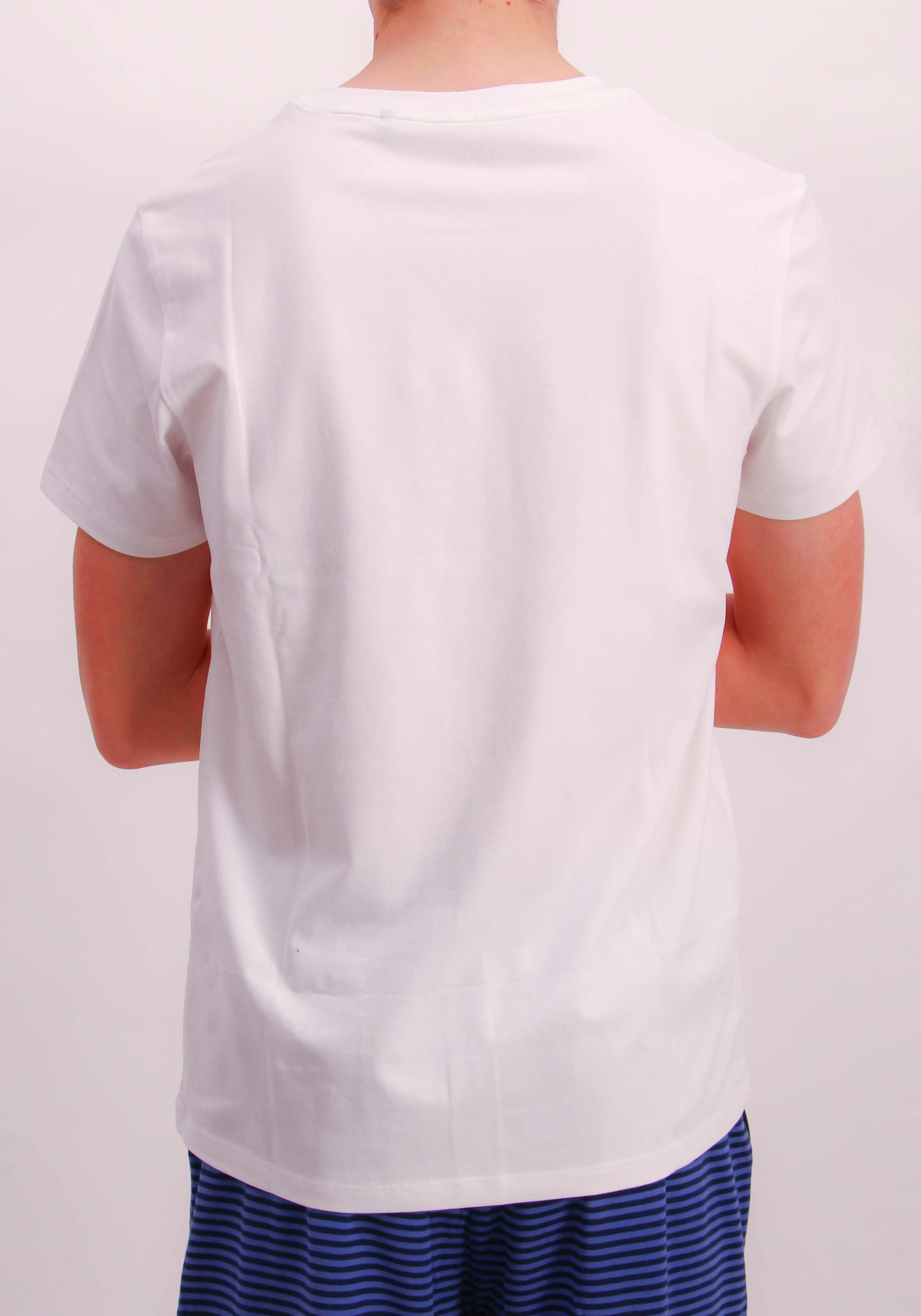 JOOP! Shorty, (2 tlg.), gestreifte Hose, Bindeband, Shirt kurzarm