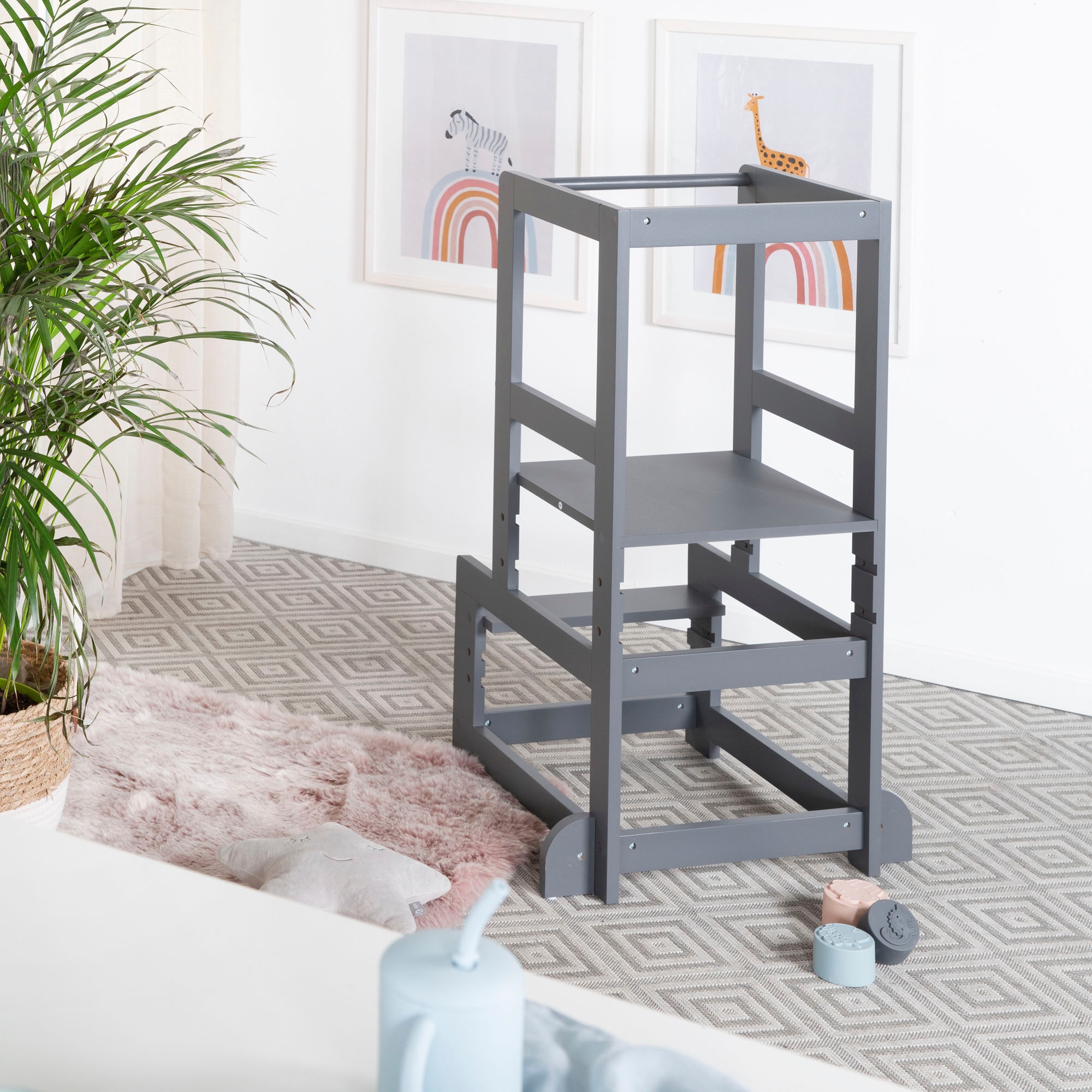 roba® Stehhilfe »Lernturm nach Montessori, anthrazit«