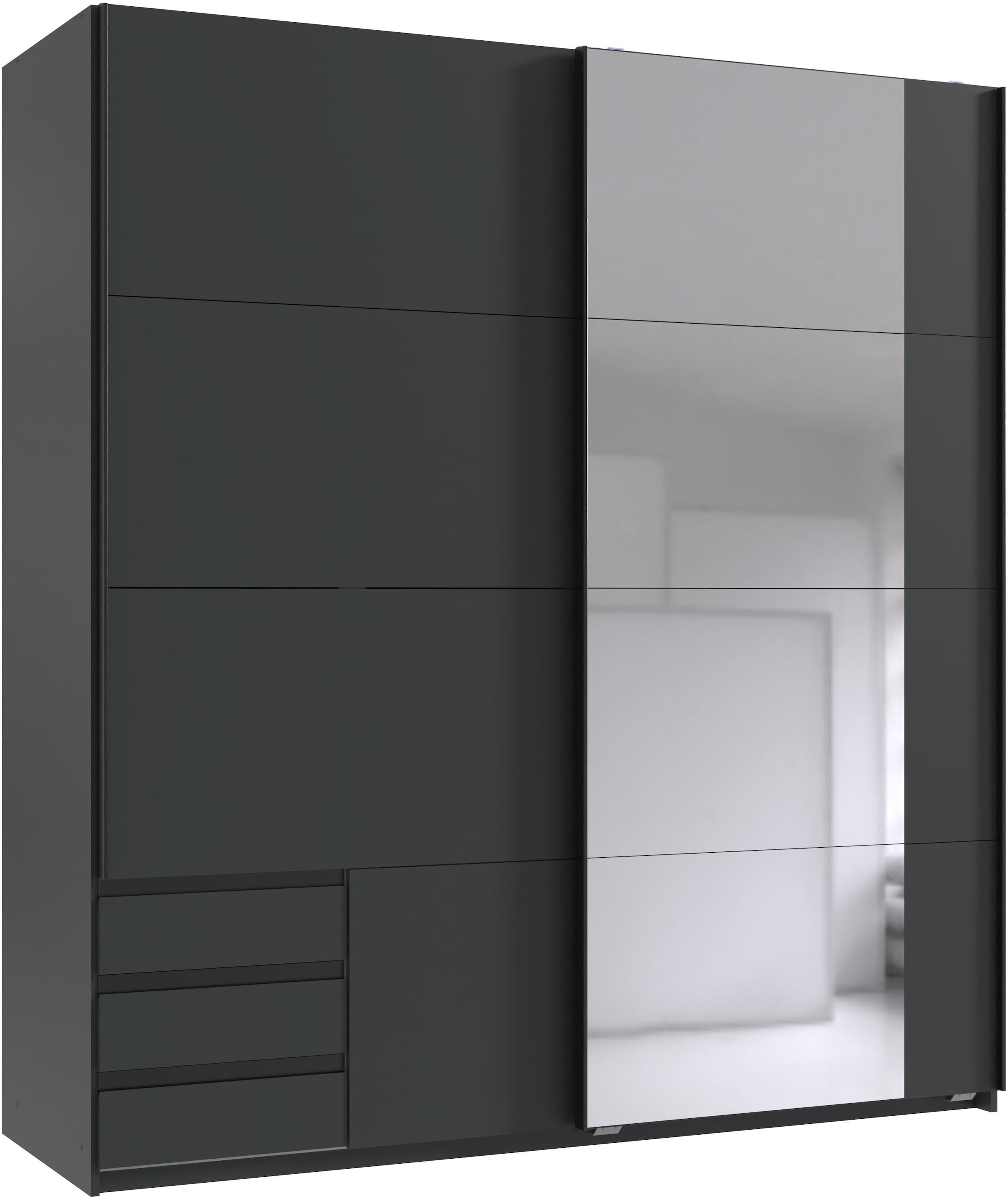 Wimex Schwebetürenschrank »Emden moderner Kleiderschrank mit Spiegel und Sc günstig online kaufen