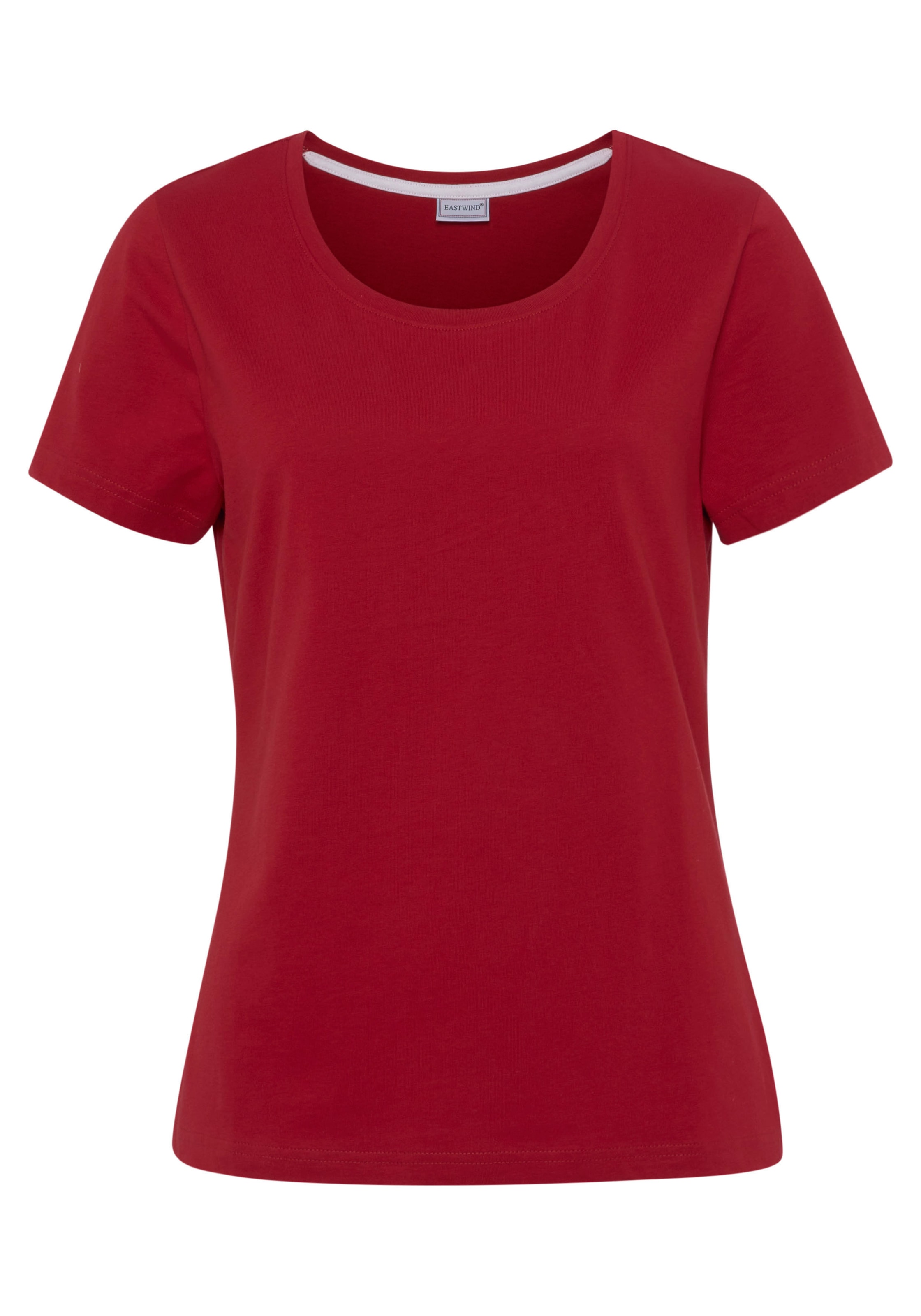 Eastwind T-Shirt, (Packung, 3 tlg., 3er-Pack), Kurzarm, hüftlang, für die Freizeit, aus Baumwolle