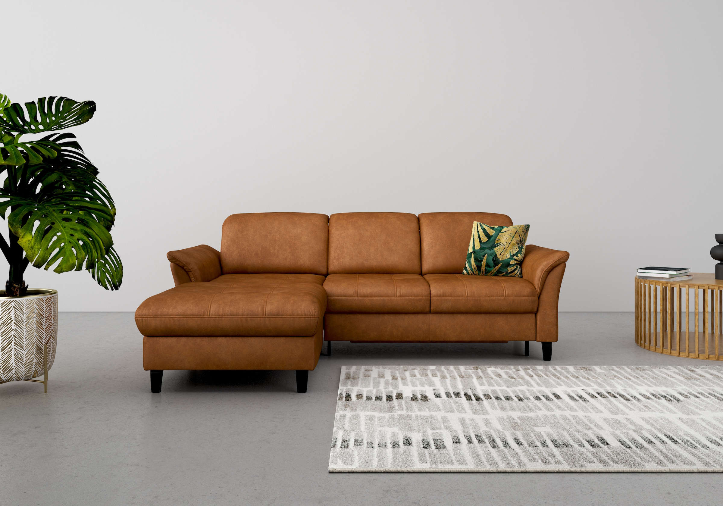 sit&more Ecksofa »Maggiore L-Form« wahlweise mit Kopfteilverstellung, Bettf günstig online kaufen