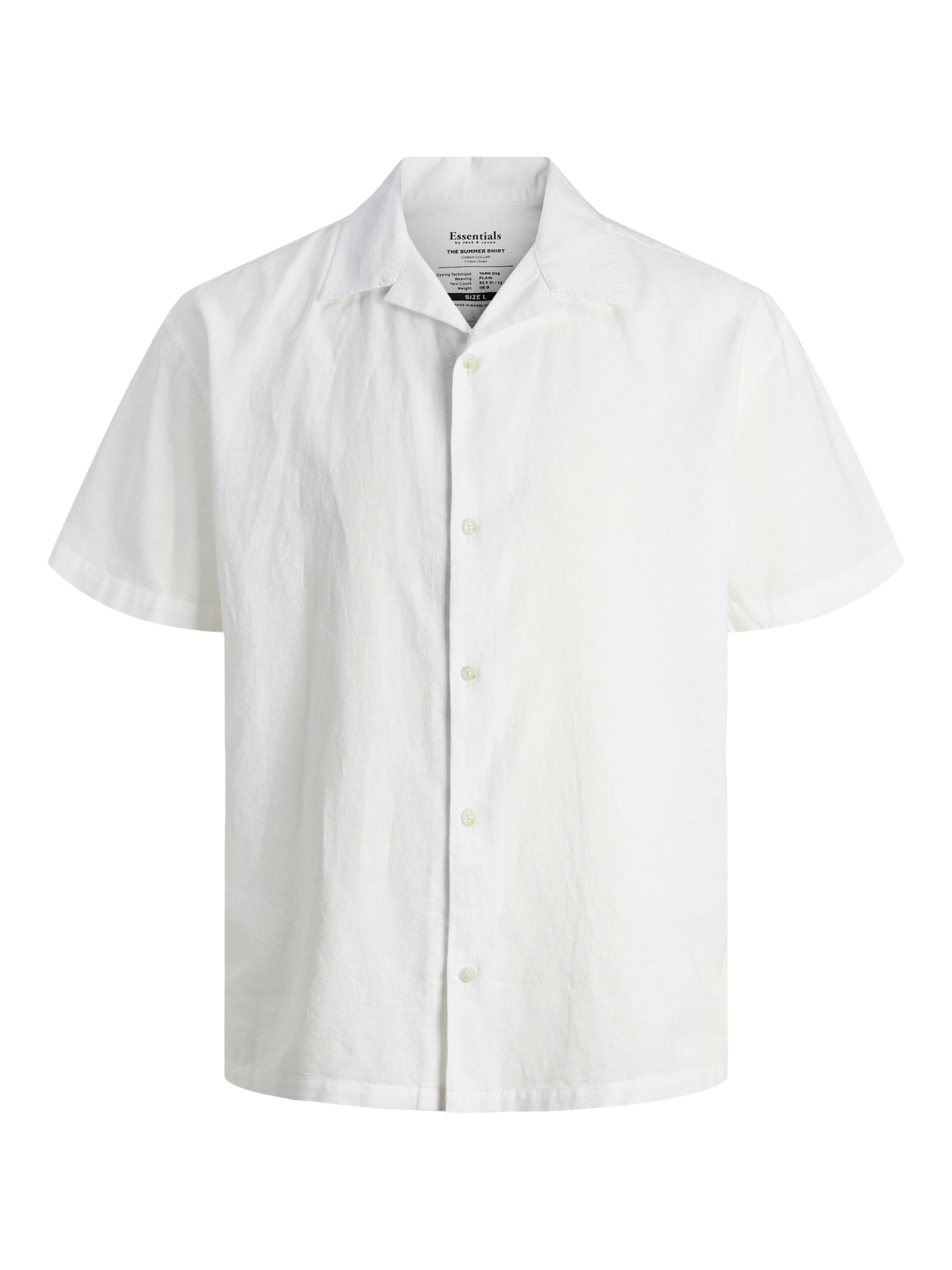 Jack & Jones Kurzarmhemd »JJESUMMER RESORT LINEN BLEND SHIRT SS SN«