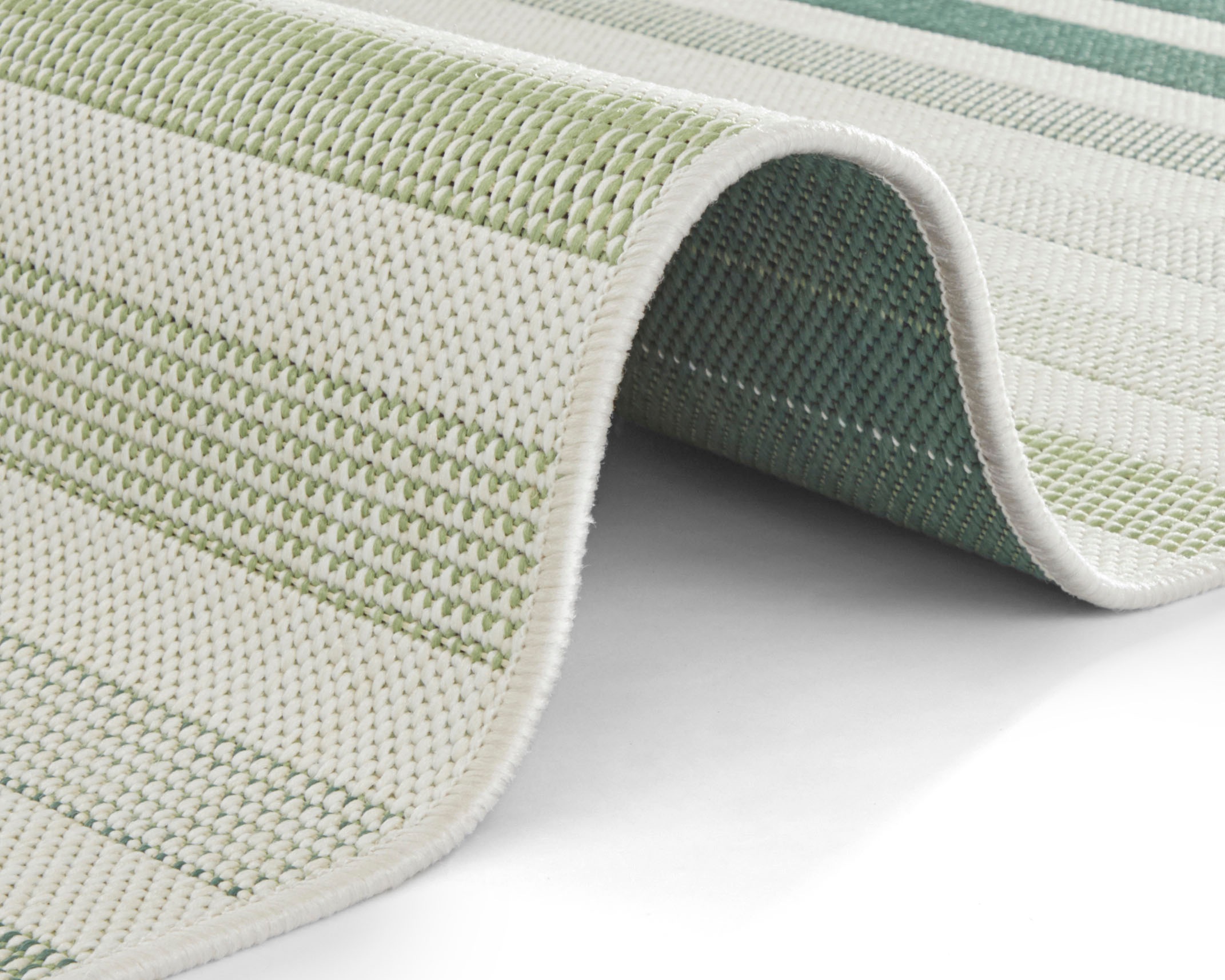 NORTHRUGS Läufer »Paros«, rechteckig, 8 mm Höhe, Streifen Design, Robust, Pflegeleicht, Flachgewebe
