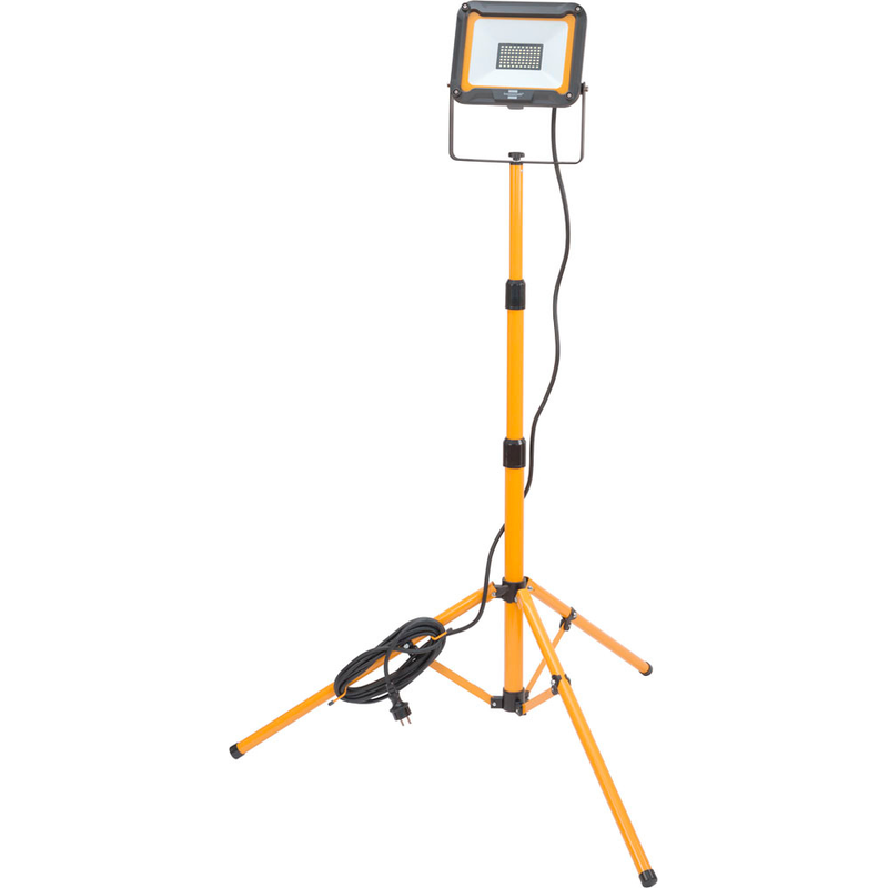 BRENNENSTUHL LED Baustrahler »JARO 5050 T« Tageslichtweiß mit Stativ und 5 m Kabel gelb/schwarz/transparent