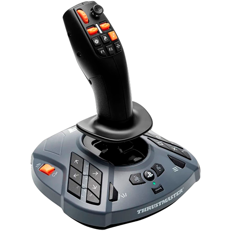 THRUSTMASTER Joystick »SIMTASK FARMSTICK PLAYSTATION« schwarz Chirurgische Präzision dank H.E.A.R.T (HallEffect AccuRate Technology)-Magnetsensoren