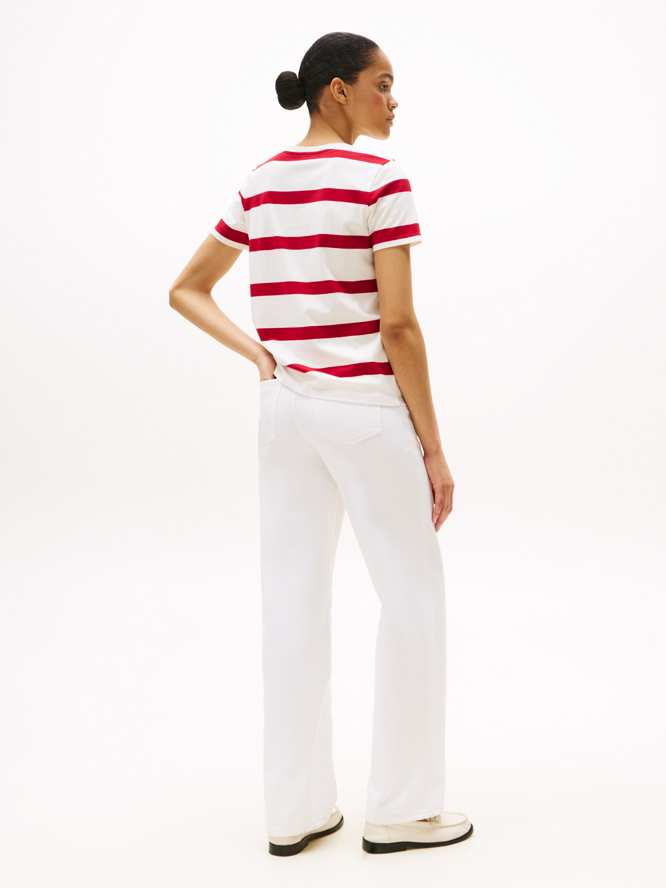 Tommy Hilfiger Kurzarmshirt »SCRIPT REG C-NK SS T-SHIRT«, mit Tommy Hilfiger Script Logo-Schriftzug