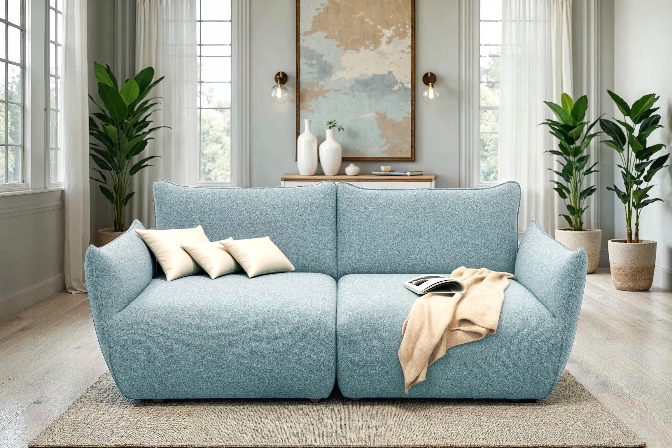 DOMO collection Big-Sofa »800022 in 2 Breiten, Taschenfederkern für hohen Sitzkomfort«
