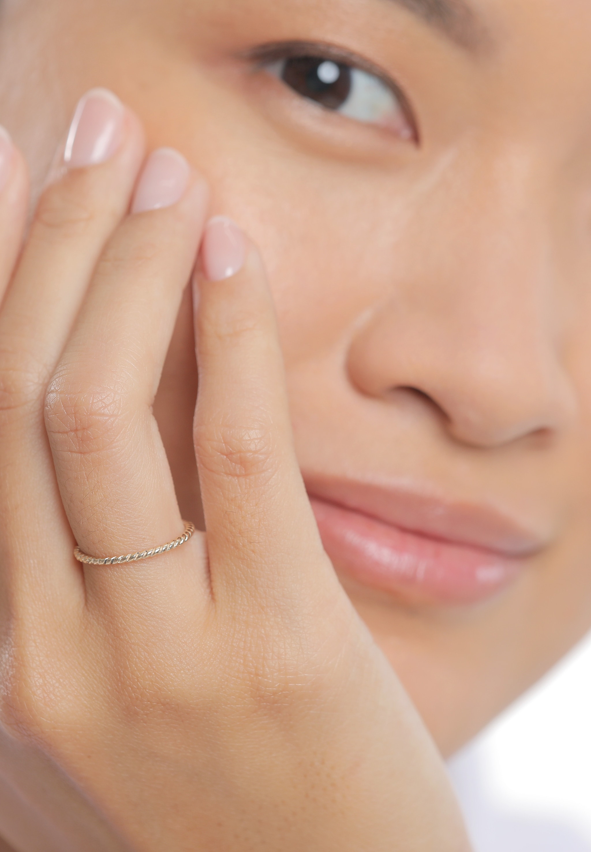 Elli Premium Fingerring »Gedreht 375 Gelbgold«