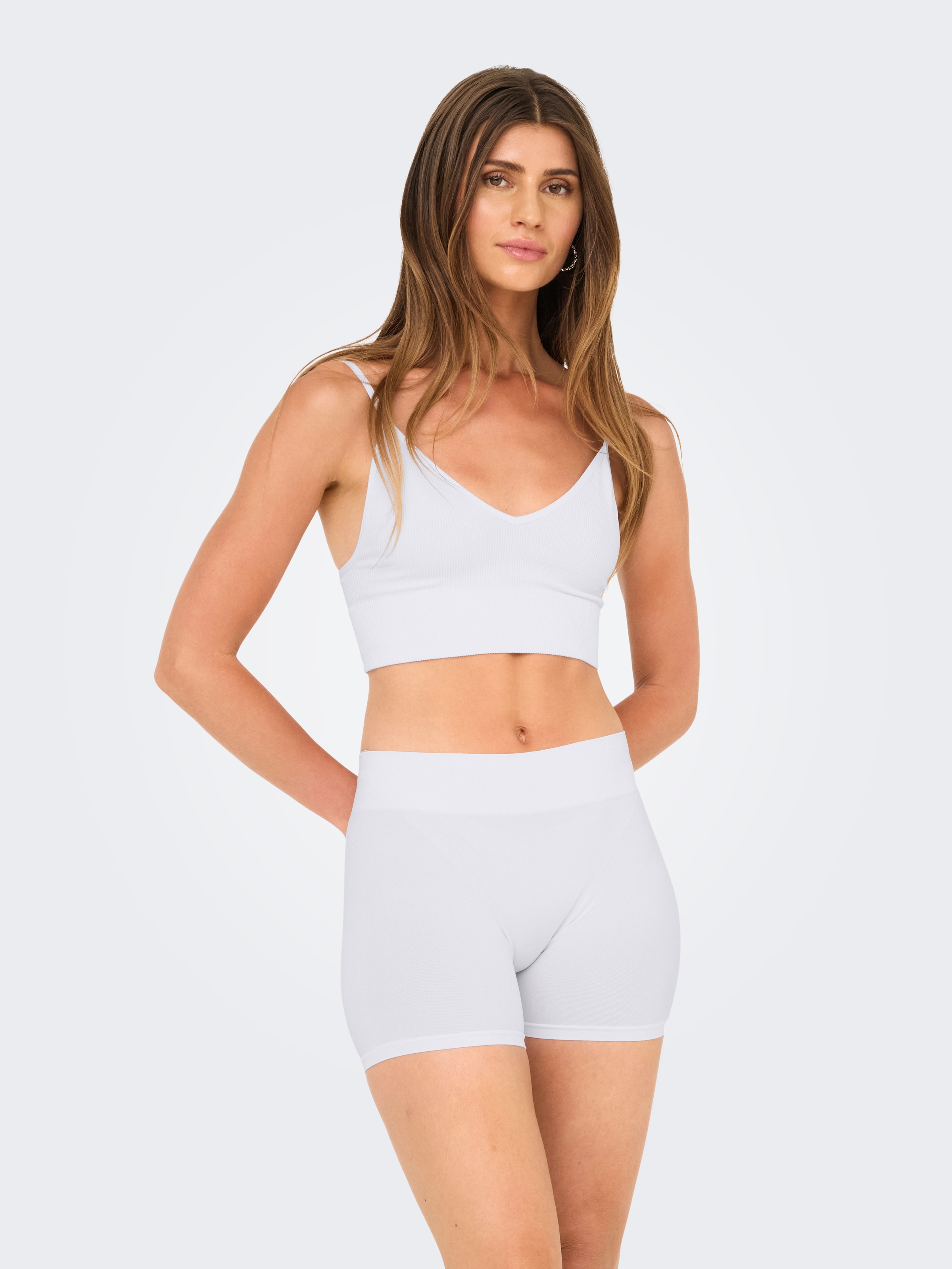 ONLY Hotpants »ONLVICKY S-LESS MINI SHORTS 2-PACK«, (Packung, 2 tlg.)