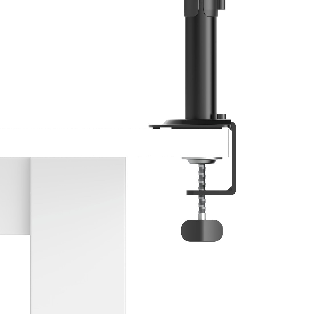 Hama Monitor-Halterung »Doppelmonitorhalterung höhenverstellbar für 13-35 Zoll« bis 89 cm Zoll 2 Monitore, 360° Rotation, VESA, Kabelmanagement, ausziehbar