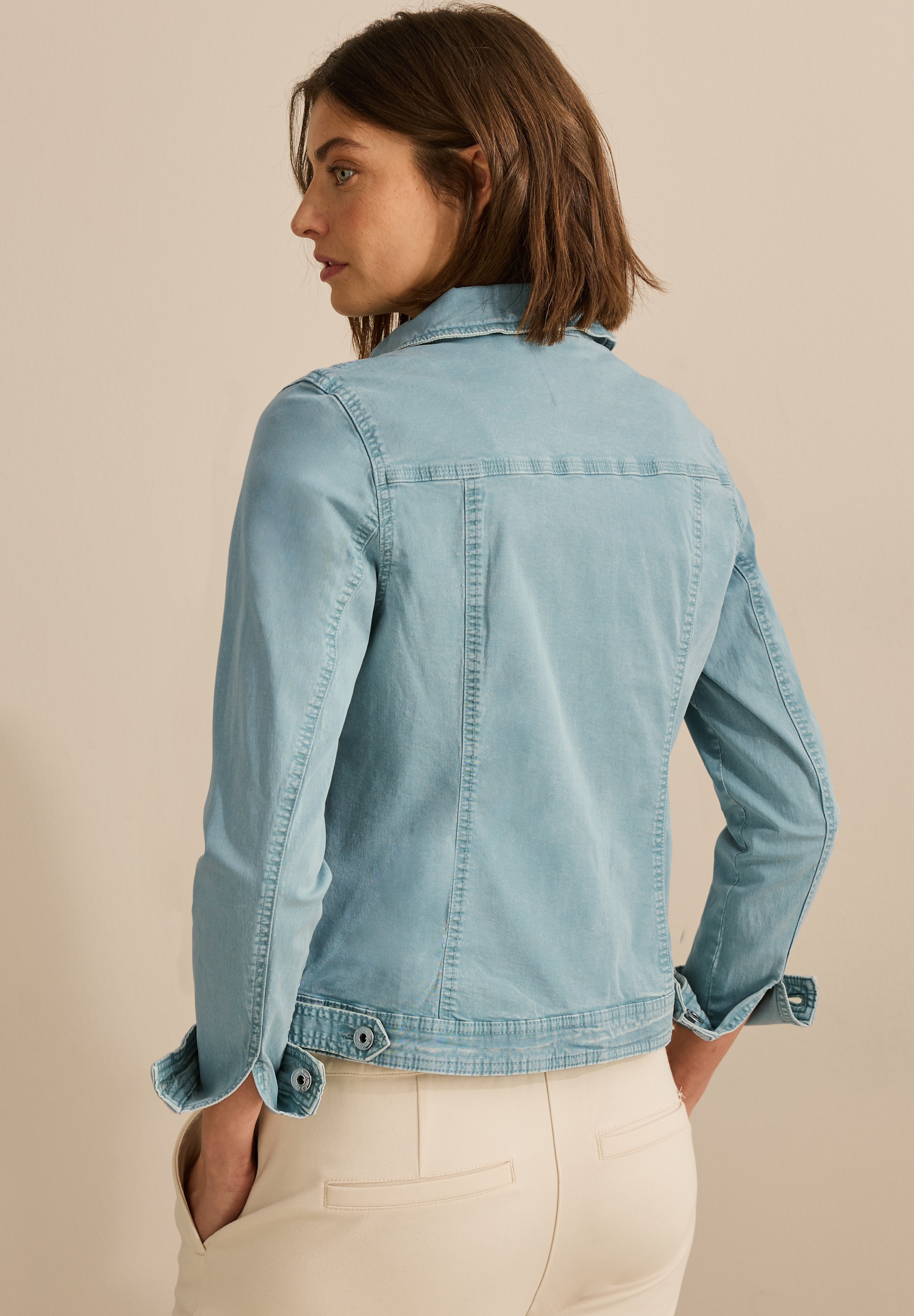 Cecil Jeansjacke, mit Hemdkragen