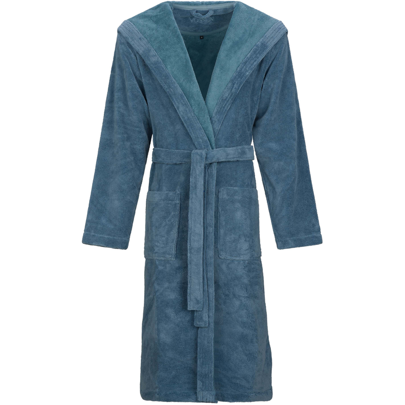 VOSSEN Unisex-Bademantel »Lynn« 1 Stk. tlg., für Damen & Herren, mit Kapuze, aus Microfaser polo blue XL Länge: 120 cm Unisex- Kapuzenmantel