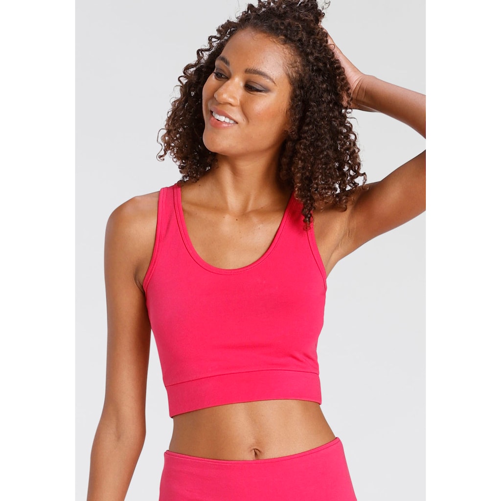 LASCANA ACTIVE Sporttop »-Basic-Crop-Top«