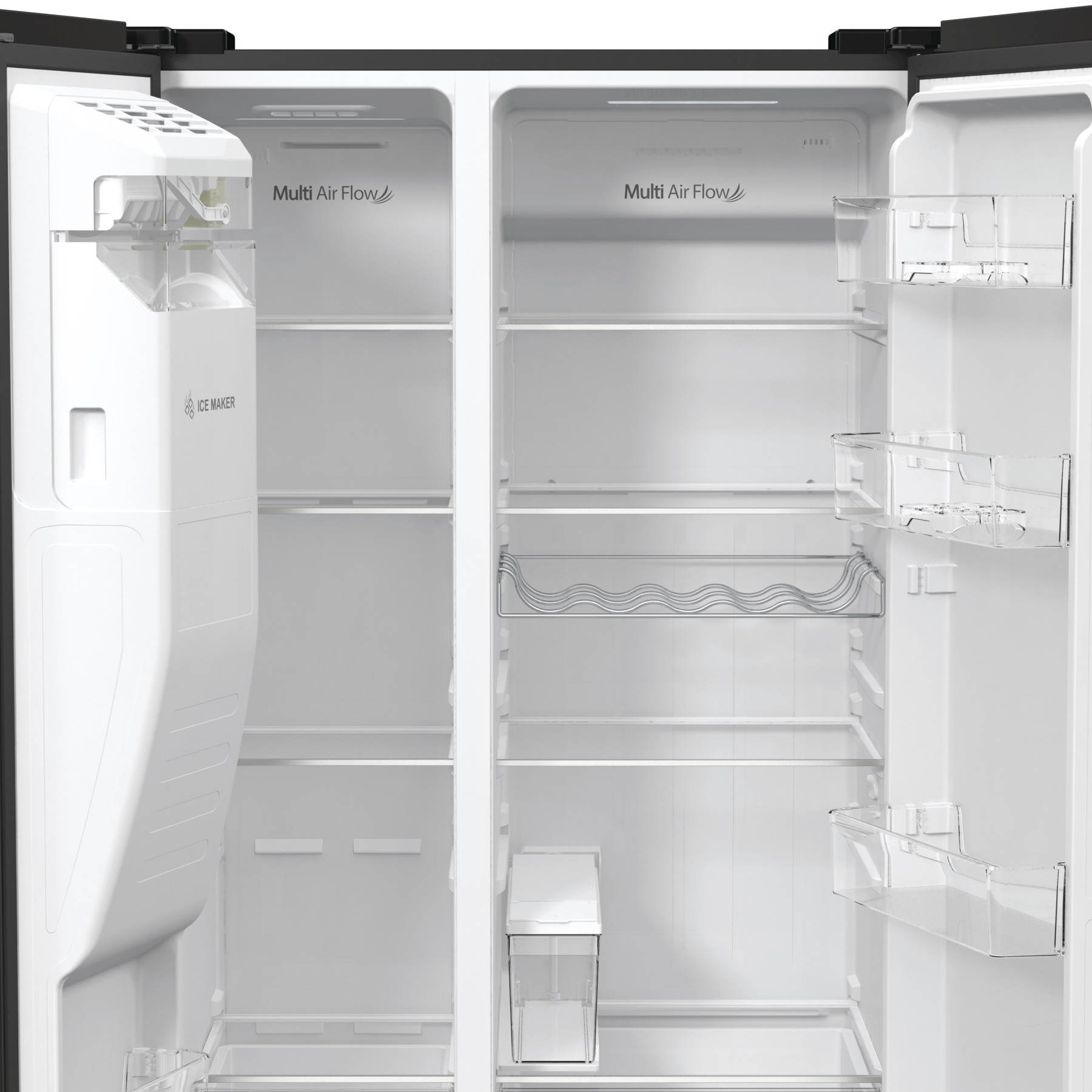 Hisense Side-by-Side »RSIM535AFE«, Wasser-/Eisspender, NoFrost, mit Wassertank, Made in Europe