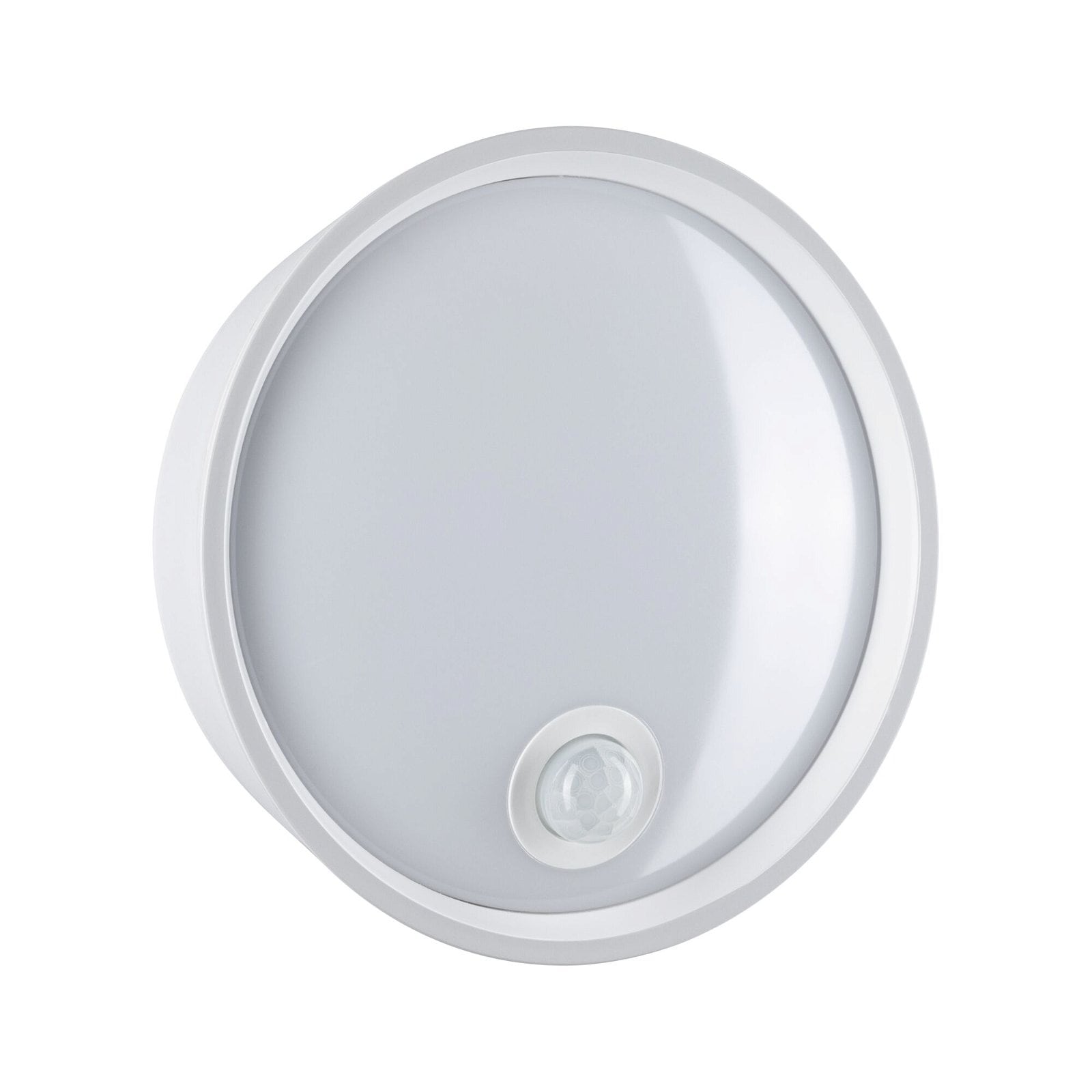 Paulmann LED Außen-Wandleuchte »Platomo IP44 rund 180mm 3000K 14,5W 1200lm 230V Kunststoff«, 1 flammig, Bewegungsmelder seewasserresistent