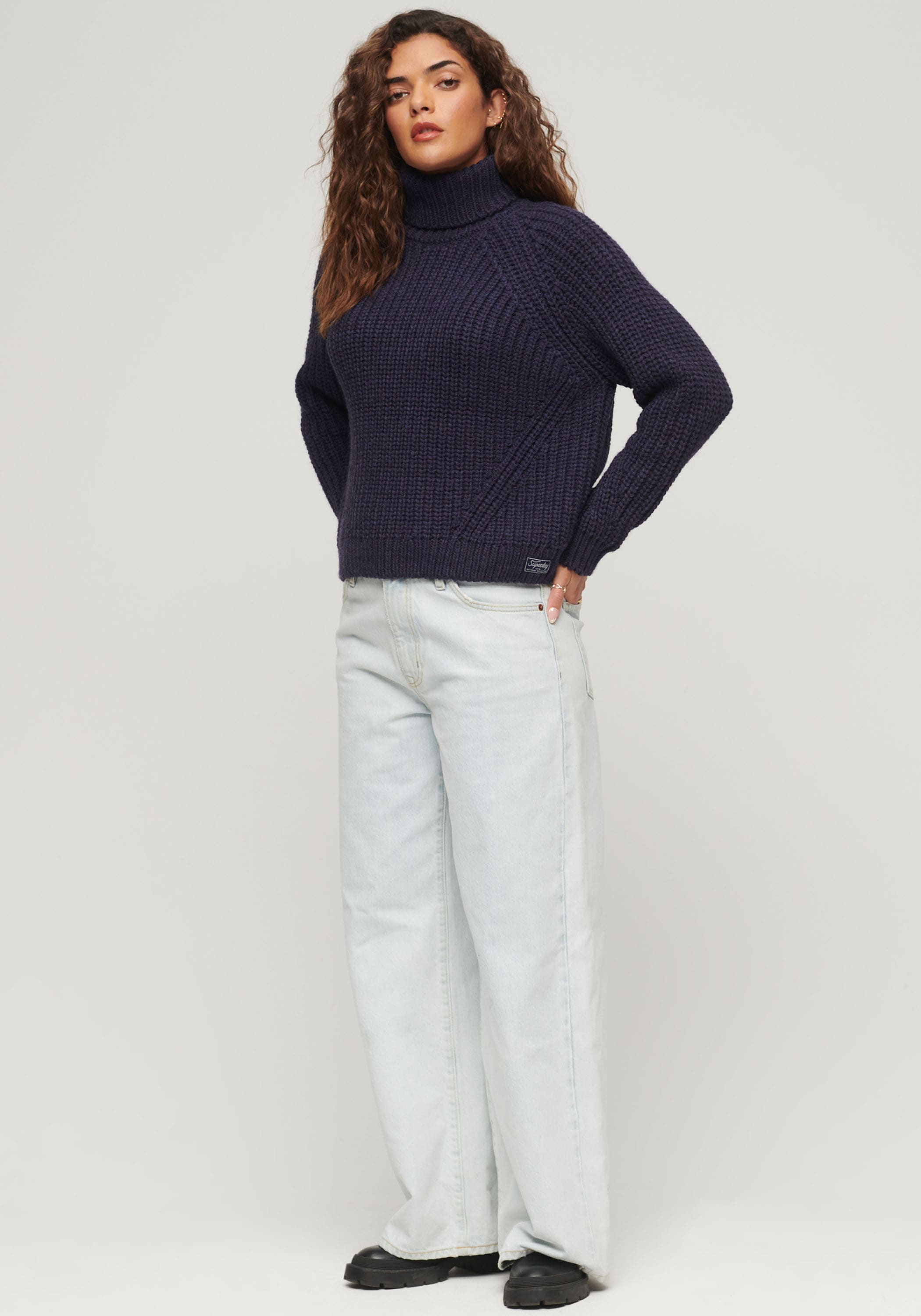 Superdry Strickpullover »Slouchy Stitch Roll Neck Knit«