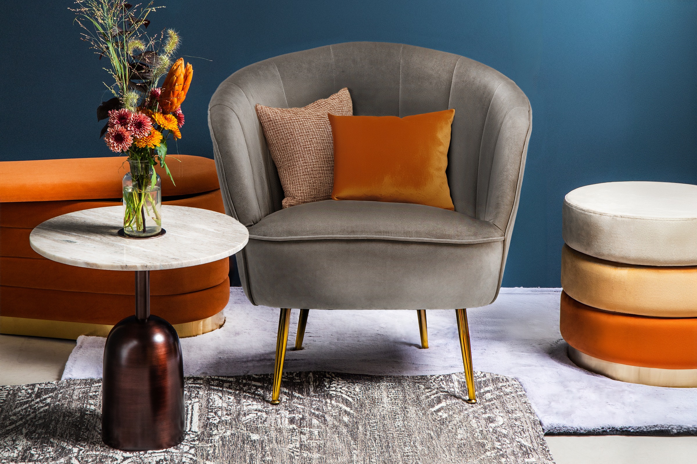 Kayoom Sessel »Loulan 125, gemütlicher Cocktail-Sessel, edler Samtbezug«, ( günstig online kaufen