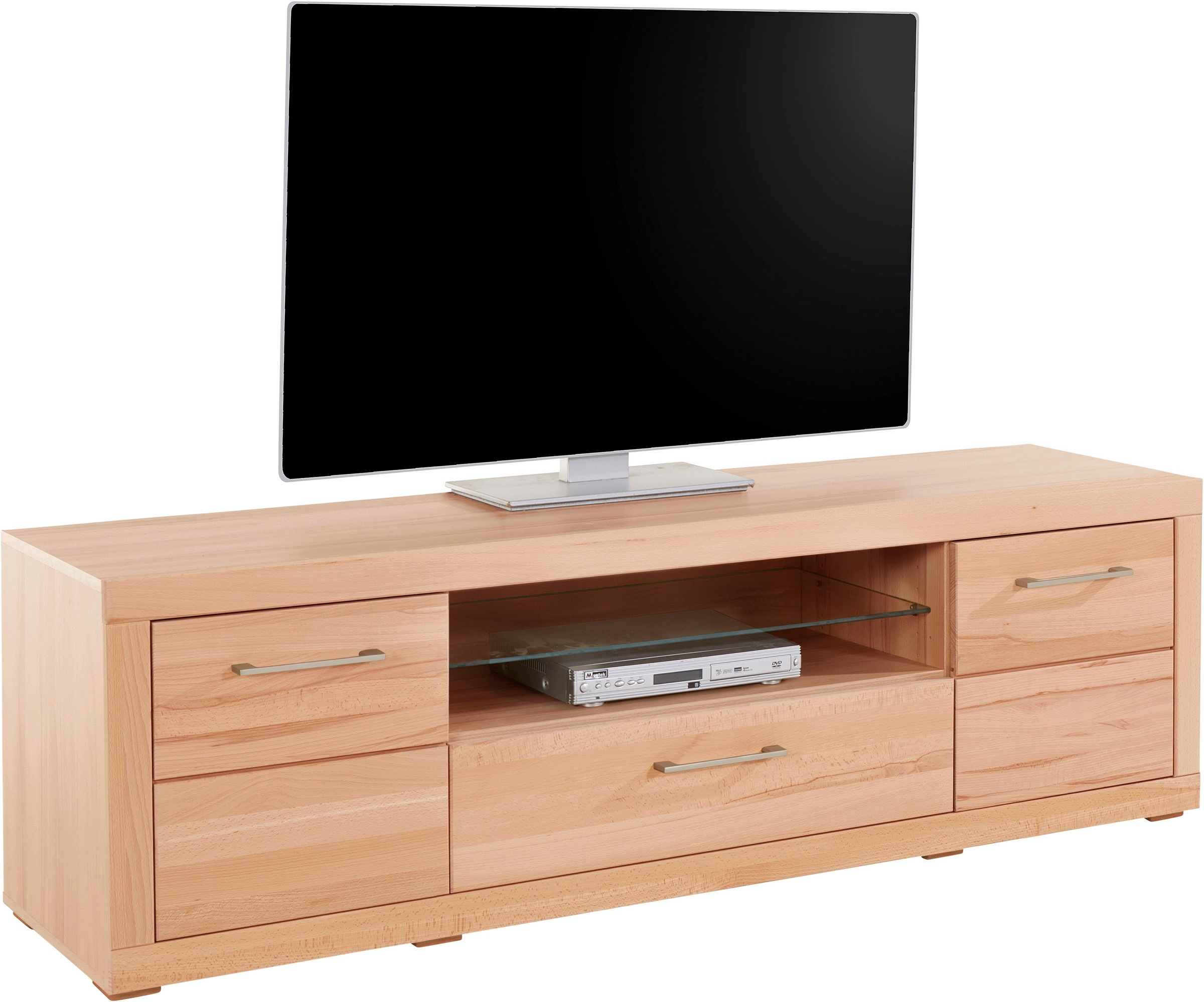 VOGL Möbelfabrik Lowboard »1237«, Massivholzfront, Breite ca. 171 cm, mit Softclose Funktion