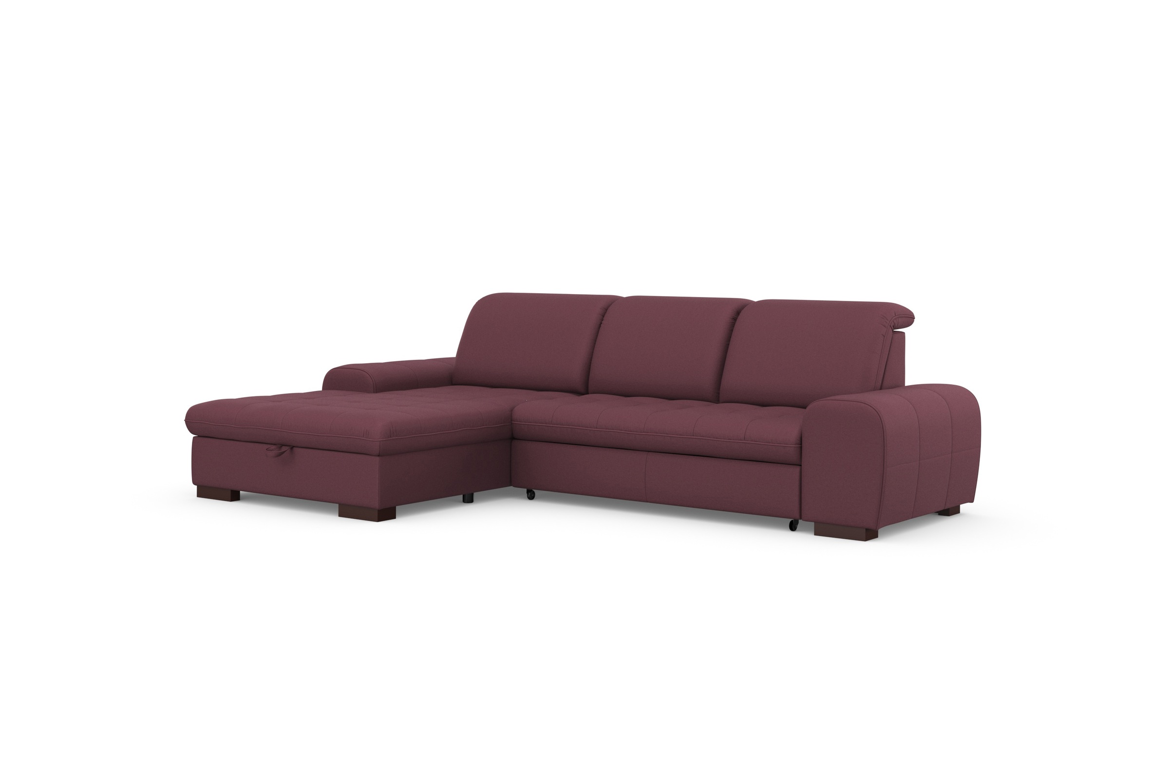 sit&more Ecksofa »Luxor L-Form«, wahlweise mit Bettfunktion, Bettkasten und Kopfteilverstellung