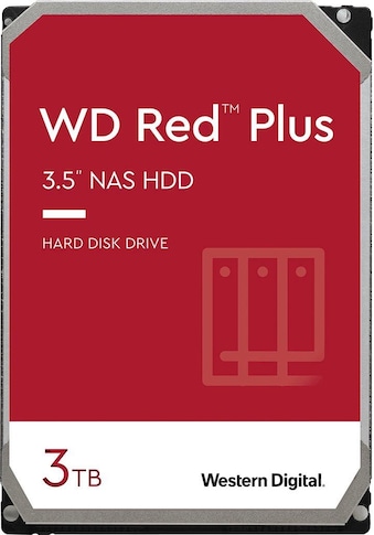 HDD-NAS-Festplatte »WD Red Plus 3TB«, 3,5 Zoll, Anschluss SATA III