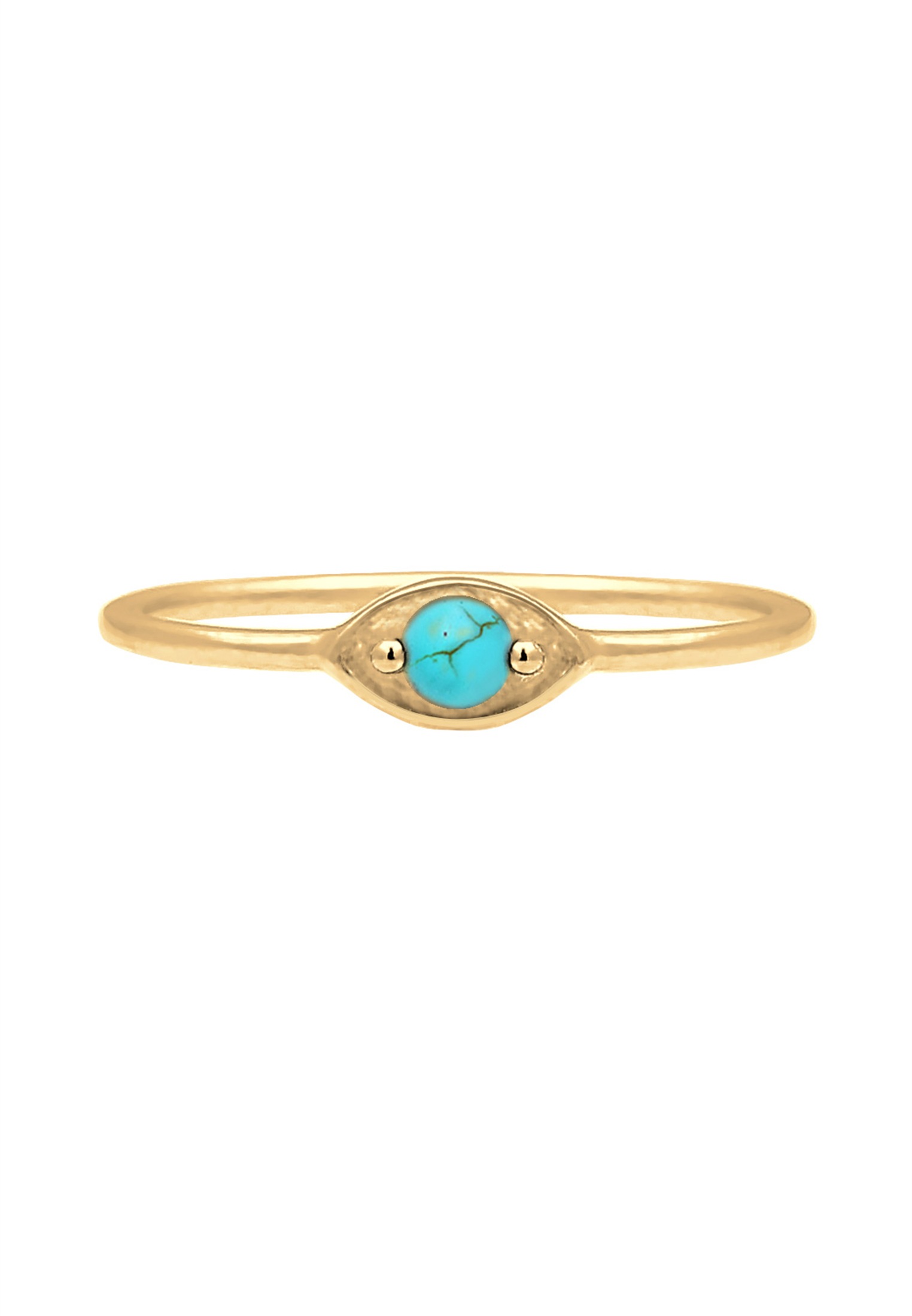 Elli Fingerring »Evil Eye Talisman Symbol mit Türkis 925 Silber«