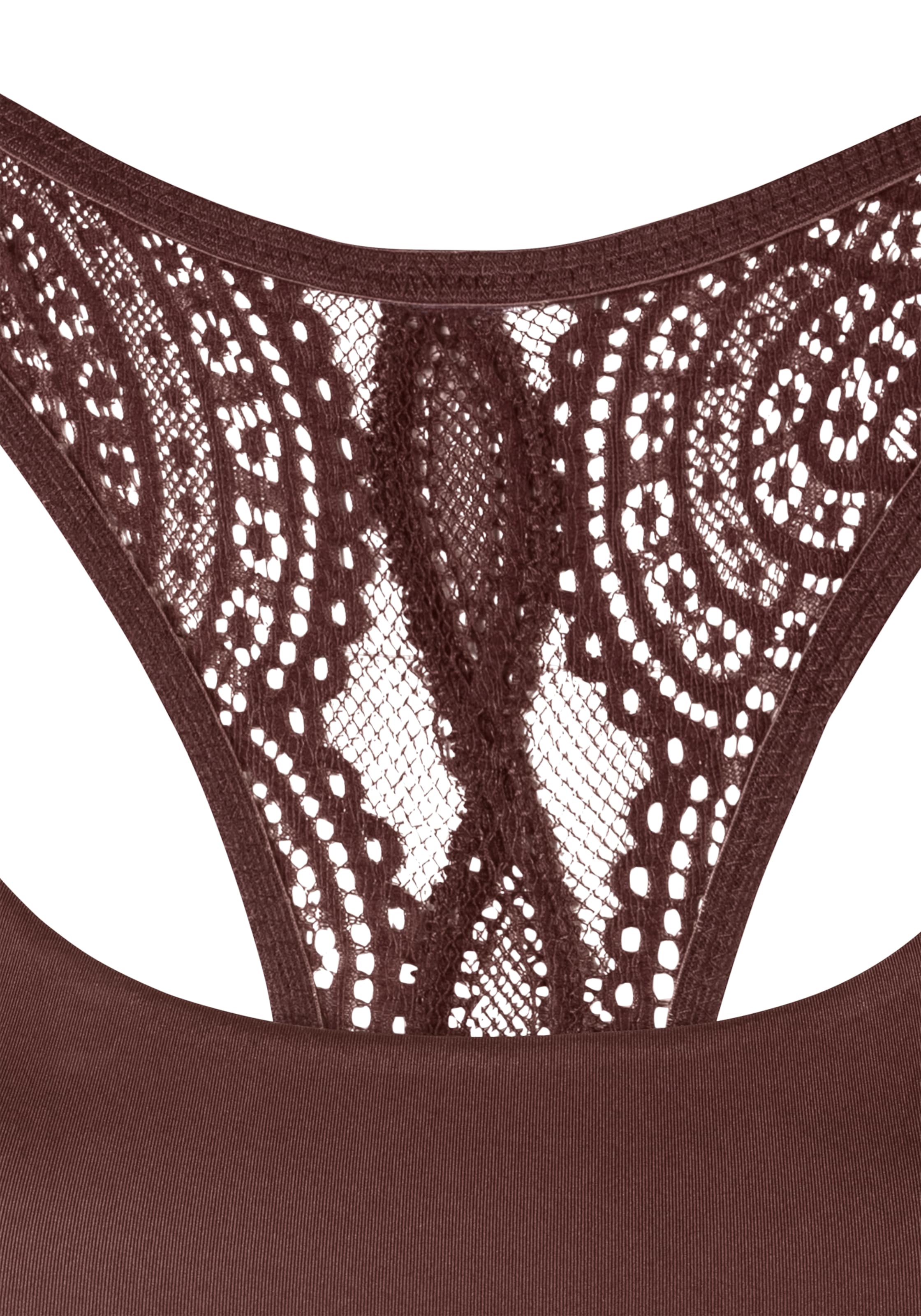 LASCANA Bustier, mit Racerback und zarter Spitze