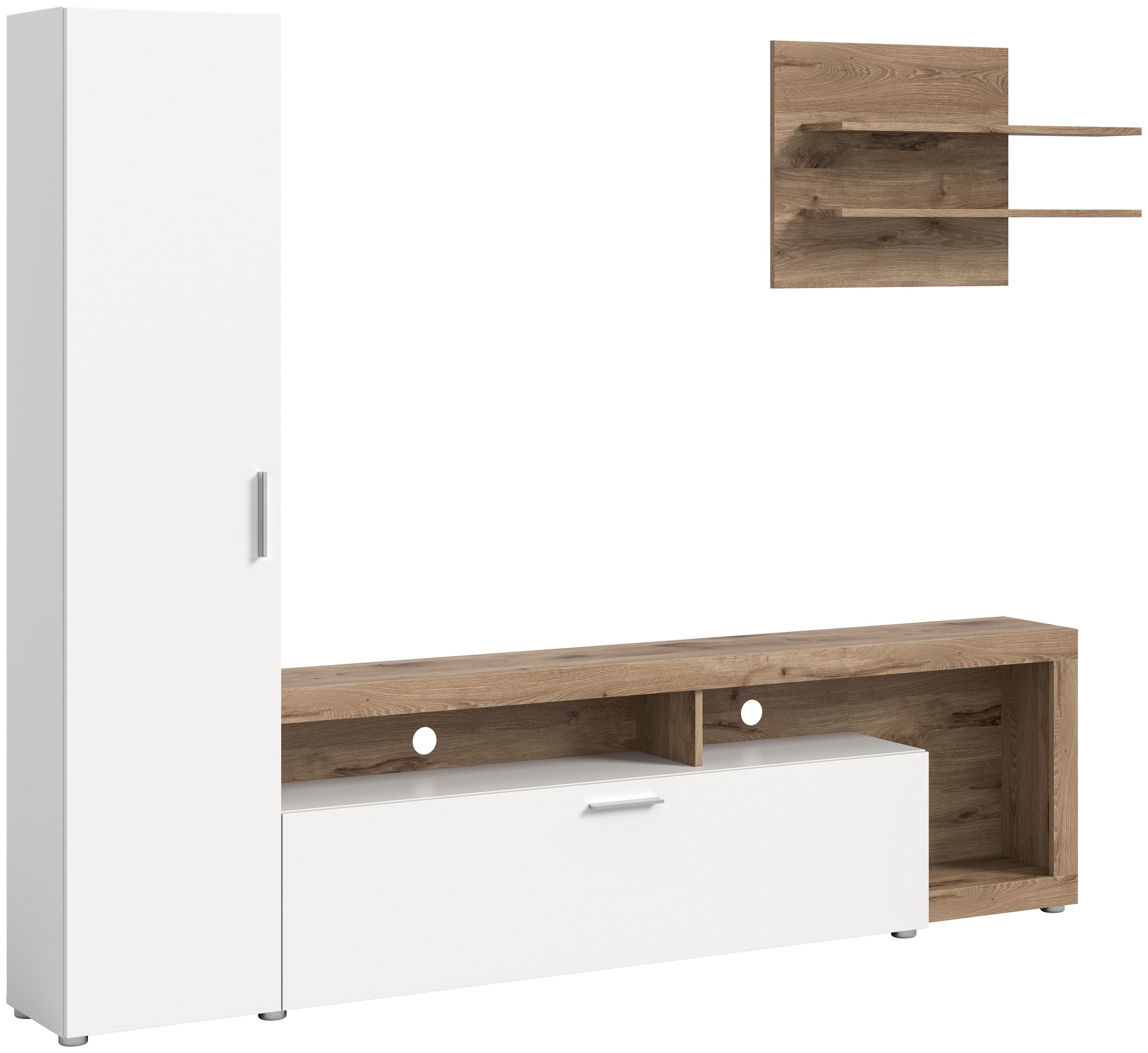 INOSIGN Wohnwand »Kryss, Breite 218cm, besteht aus: Hochschrank, Lowboard, günstig online kaufen