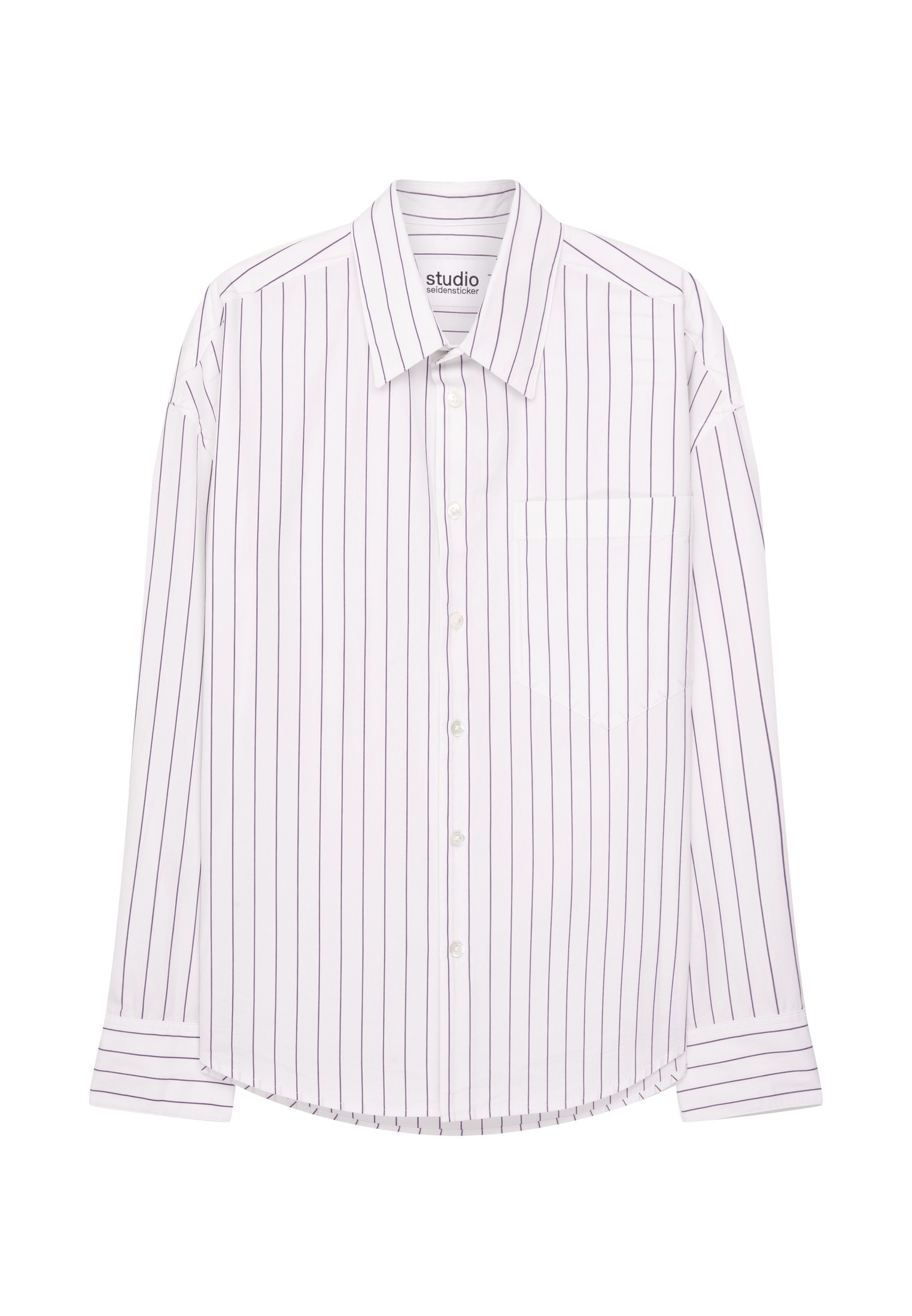 studio seidensticker Businesshemd Oversized 1/1 Kentkragen Gestreift