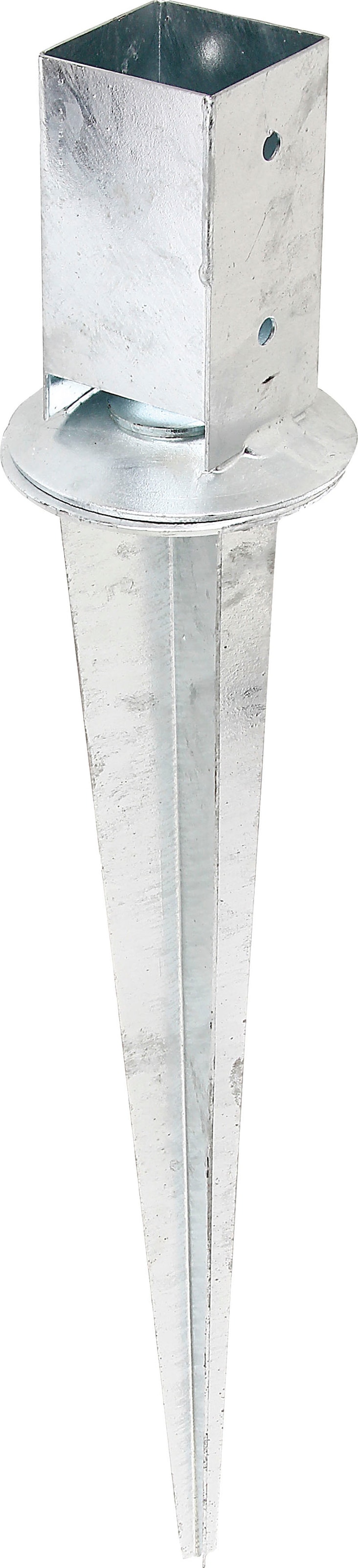 Alberts Einschlag-Bodenhülse, (Set, 2 St.), feuerverzinkt, 71 x 71 mm, Gesamtlänge 750 mm