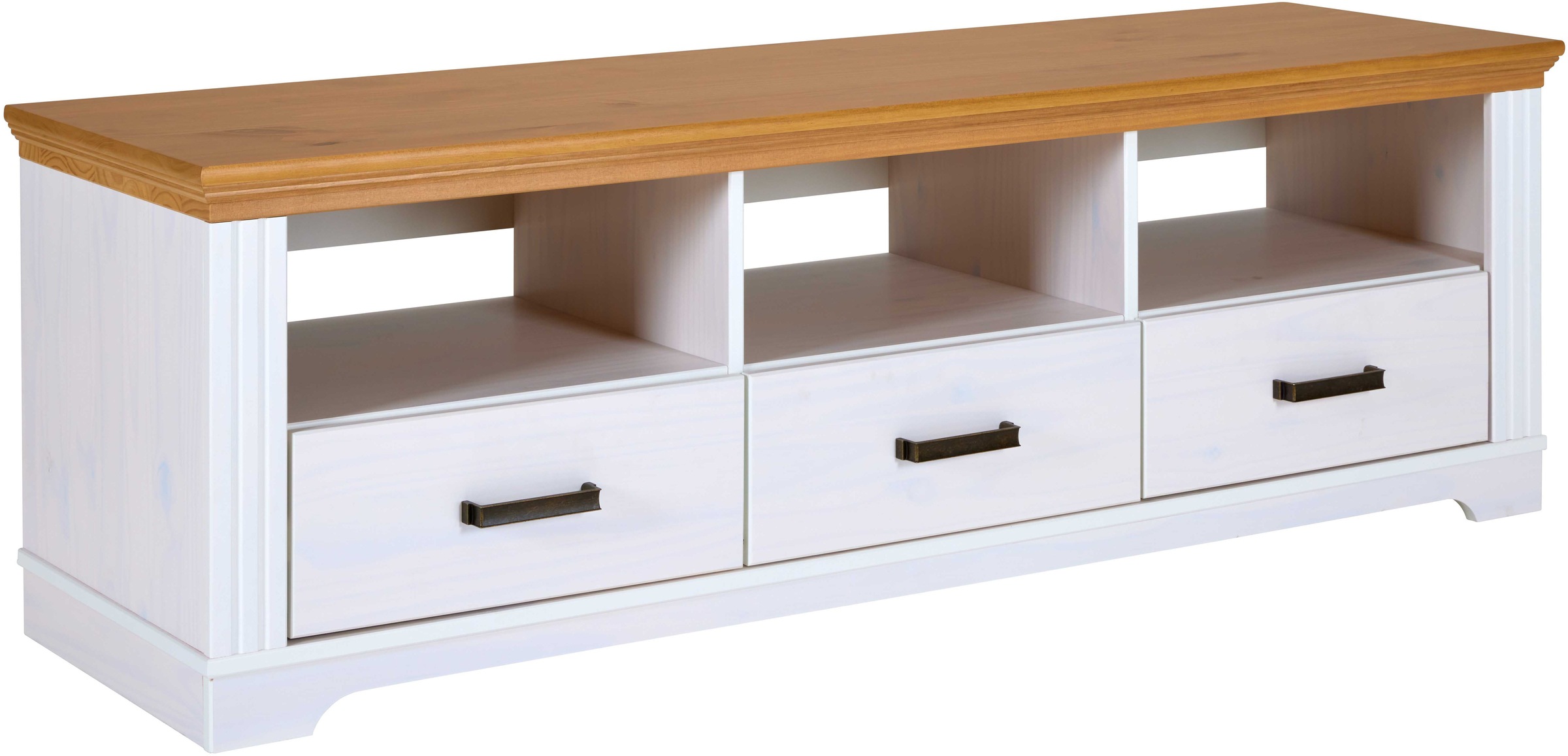 Inter Link TV-Schrank »Maluno« 1 Stk. tlg. Kiefer Massiv, Soft-Close, Stauraum, BxTxH: ca. 166,4 x 48 x 53,2 cm