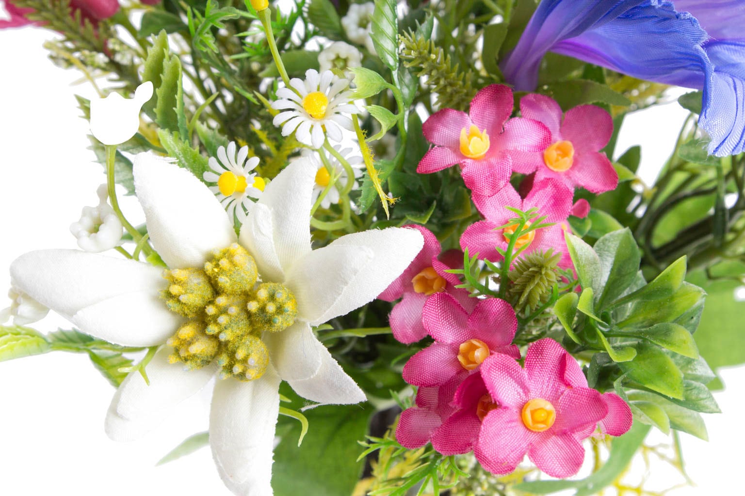 online (1 »Edelweiß-Enzian-Alpenrosenstrauß«, Botanic-Haus St.) kaufen Kunstblume