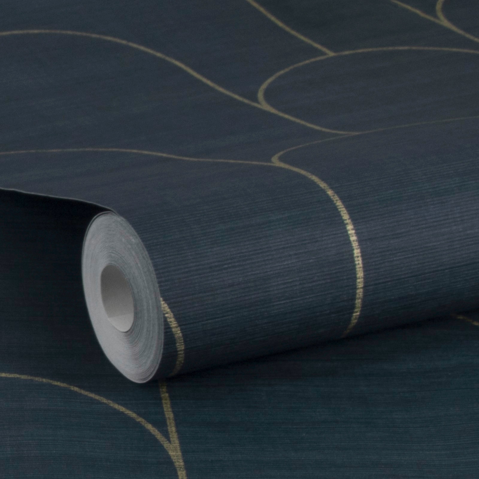 WOW Vliestapete »Odile Türkisblau« botanisch geprägt FSC® zertifiziert, mit lebhaftem Druck, 10 Meter Länge