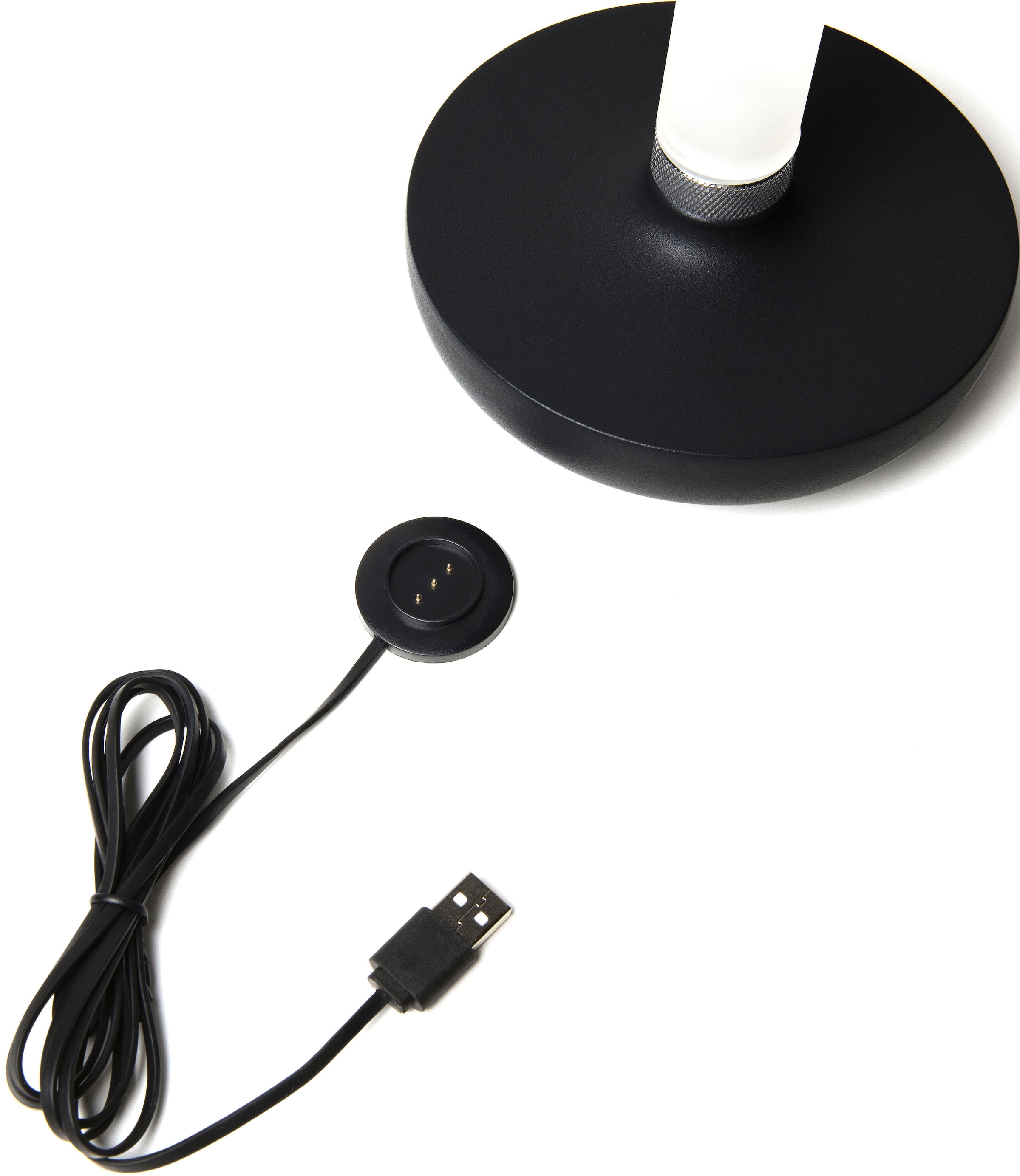KONSTSMIDE LED Tischleuchte »Biarritz«, Leuchtmittel LED-Modul | LED fest integriert, Biarritz USB-Tischleuchte, 1800/2700/4000K, dimmbar