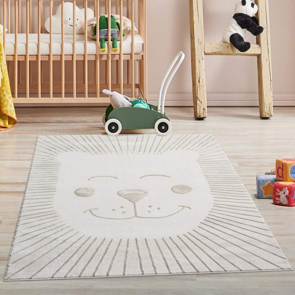 Carpet City Kinderteppich »MARA714«, rechteckig, 11 mm Höhe, Kinderzimmer, Kurzflor,robust,Tiere, Spielzimmer